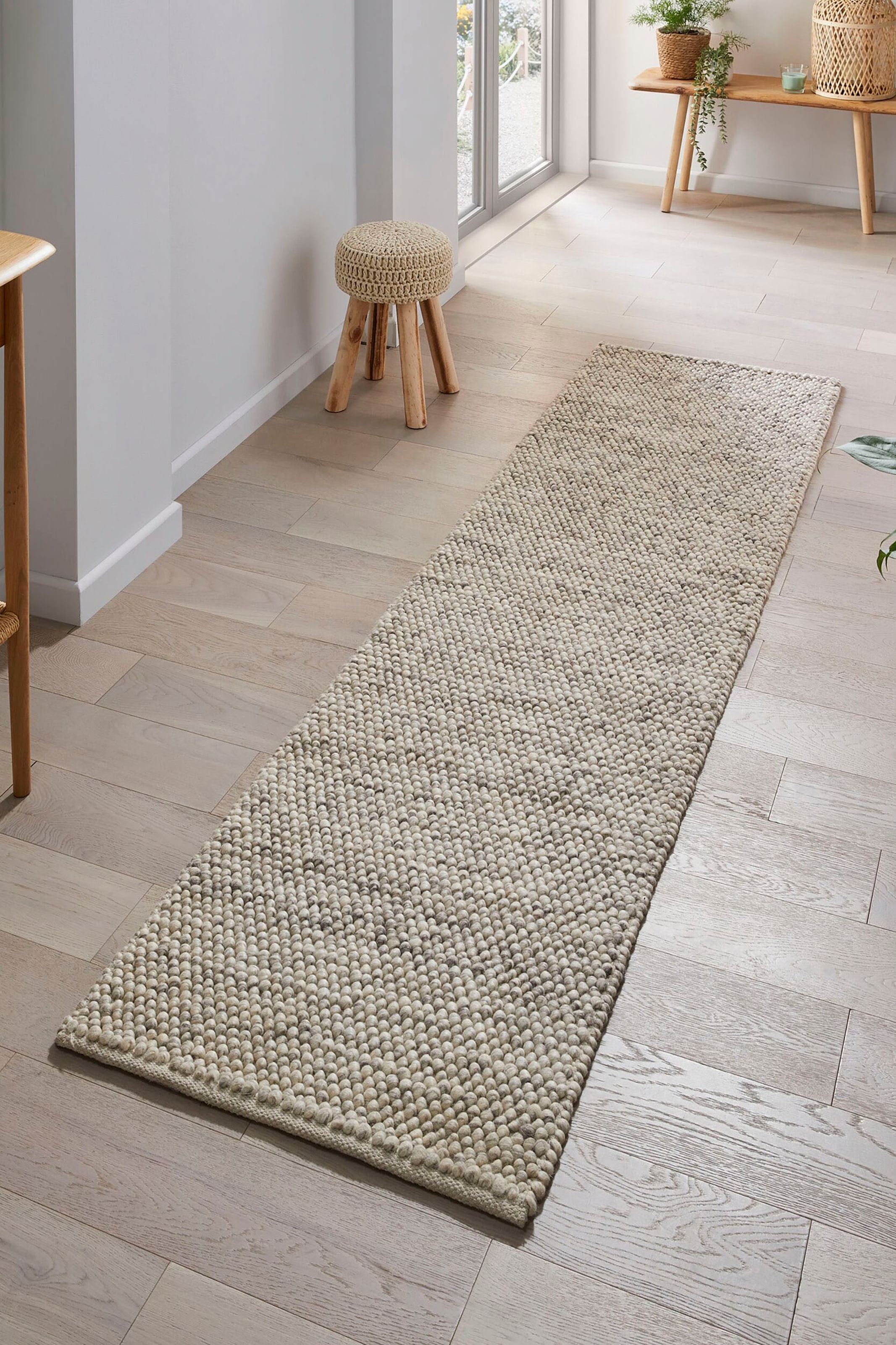 FLAIR RUGS Läufer »Minerals«, rechteckig, 10 mm Höhe, Teppich aus Wollmischung, geknüpftes Design, meliert