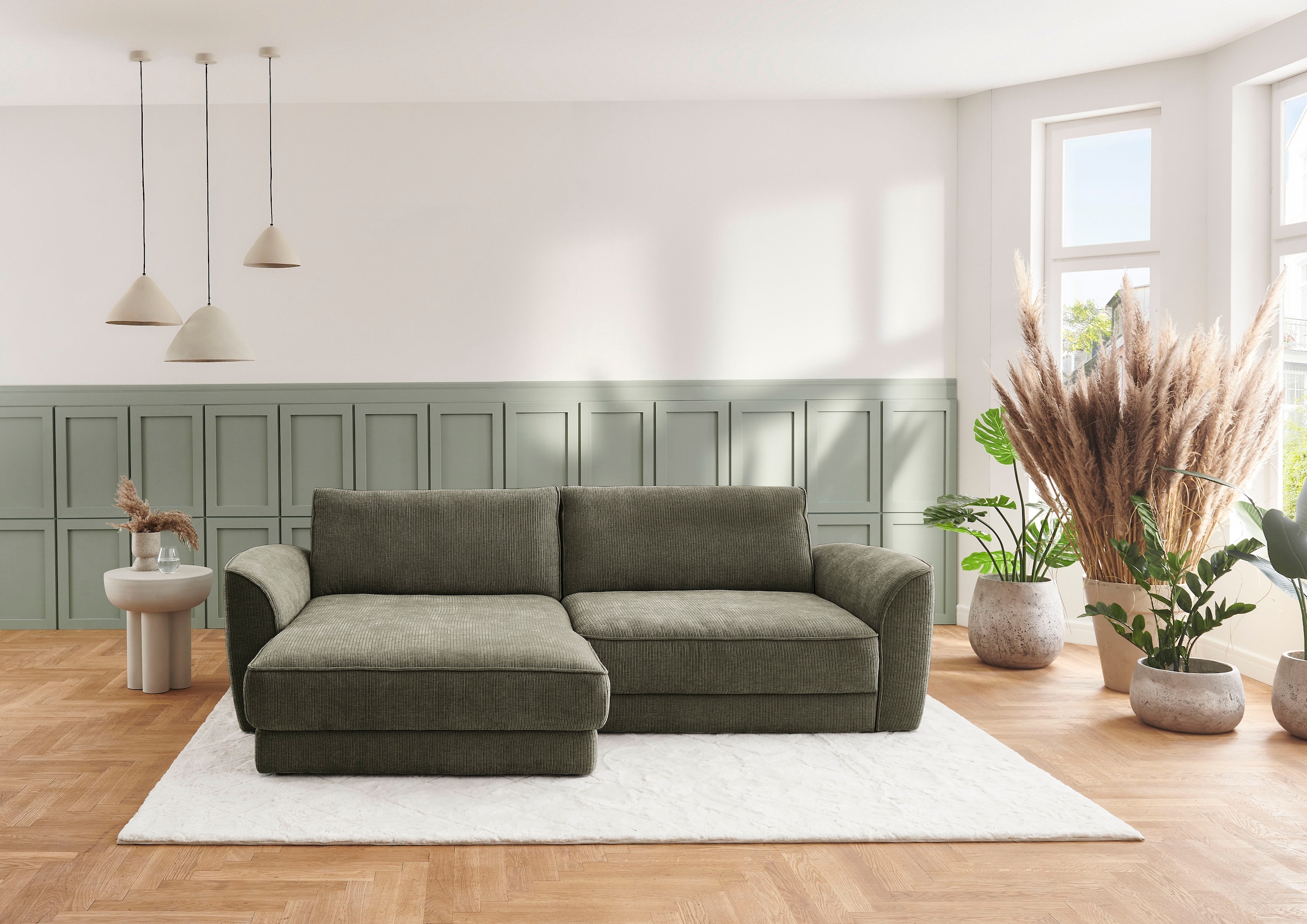 Die PlanBar Ecksofa »ZE-EM24138, L-Form, B: 264 cm« SoftSitz-Kaltschaumpolsterung, wahlweise mit Sitztiefenverstellung