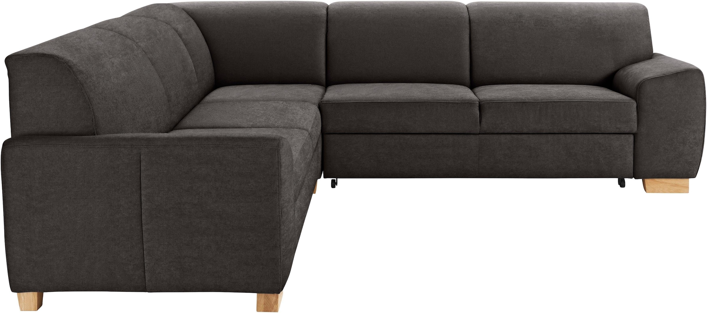 DOMO collection Ecksofa »Incanto kubische Formensprache, komfortabel, flache Armlehnen, L-Form«, wahlweise mit Bettfunktion