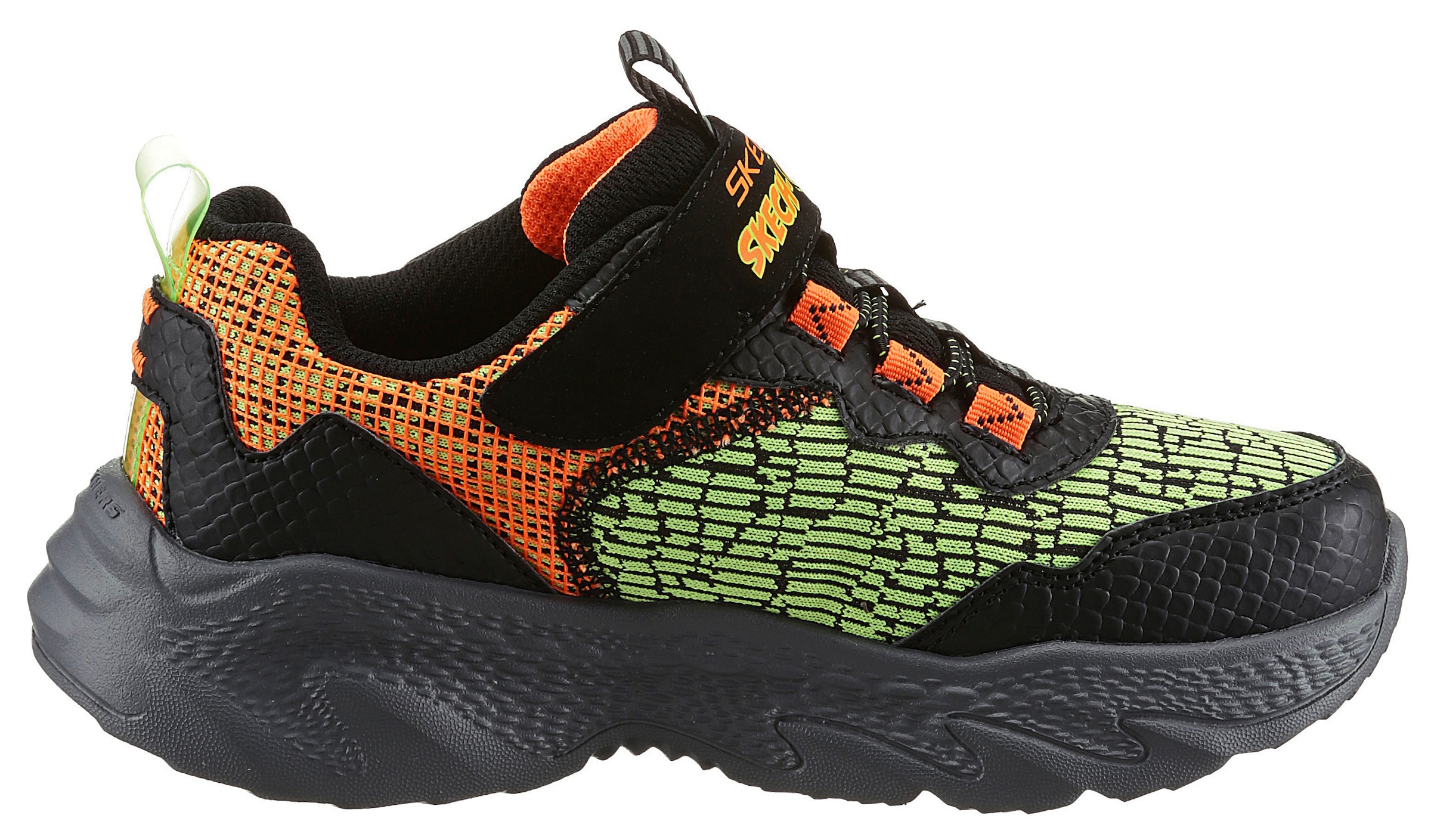 Skechers Sneaker »DINO-LIGHTS-«, Freizeitschuh mit Blinkfunktion, Größenschablone zum Download