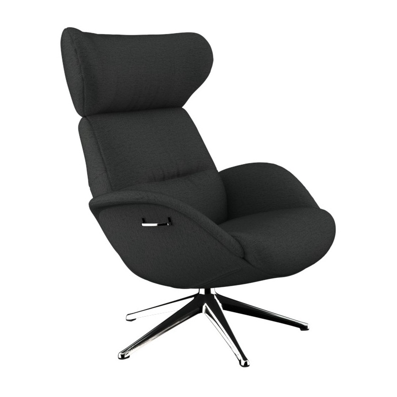 FLEXLUX Relaxsessel »More, Funktionsessel, Polstersessel, Armlehnensessel, TV-Fernsehsessel«, Premium Komfort, Rücken- und Kopfteilverstellung, Drehbar, Fuß Alu