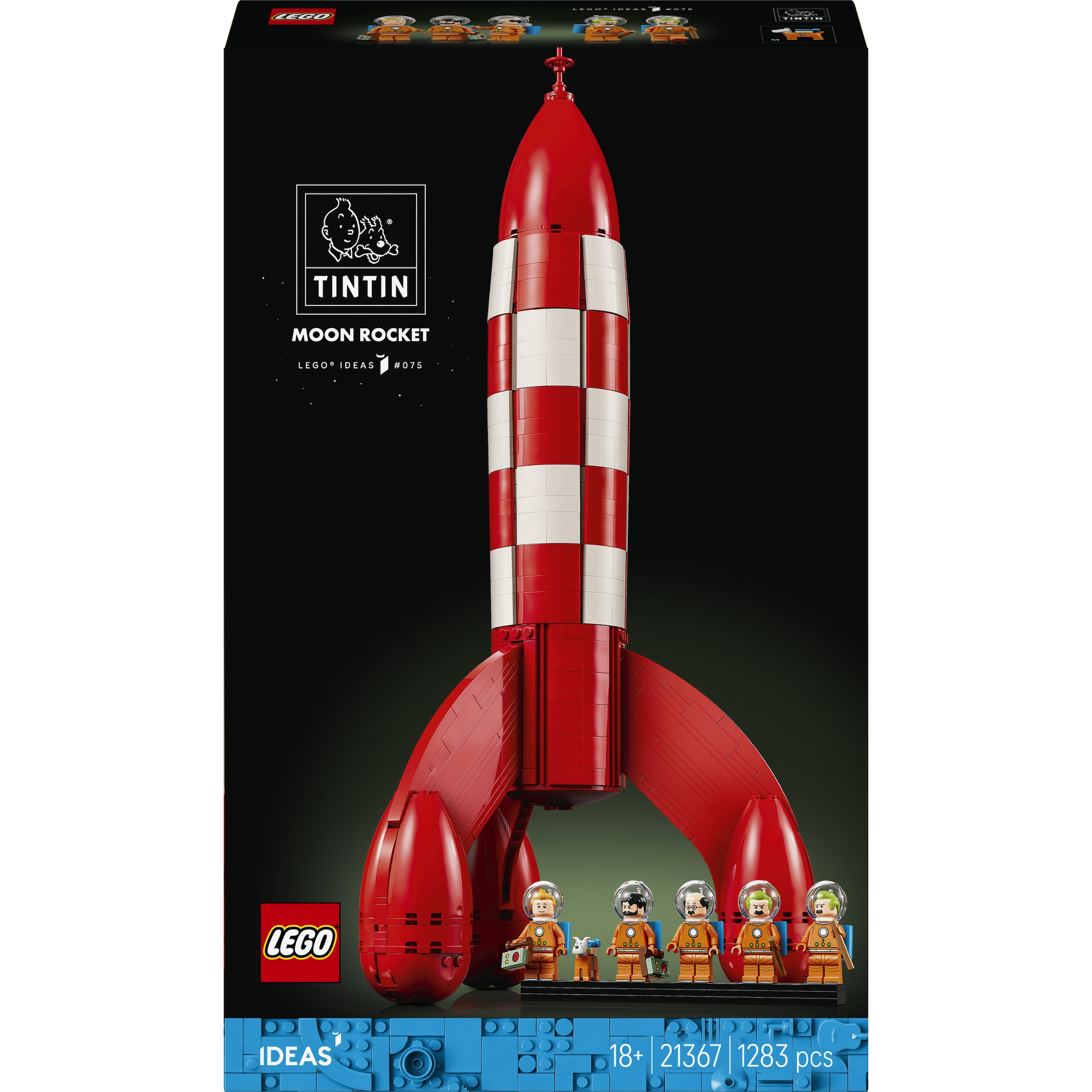 LEGO® Konstruktionsspielsteine »Die Mondrakete von Tim und Struppi (21367), LEGO Ideas« Made in Europe