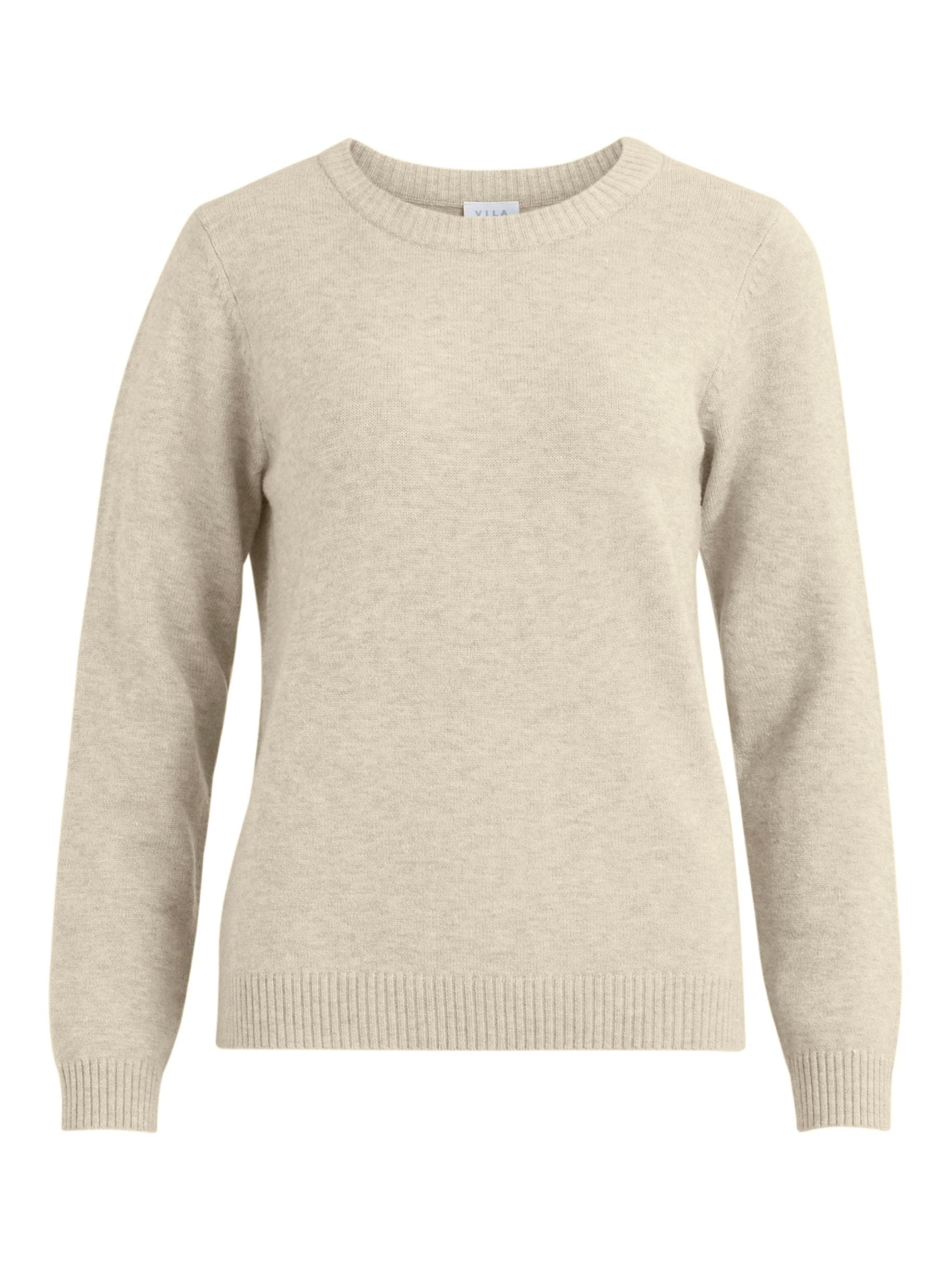 Vila Rundhalspullover »VIRIL O-NECK L/S  KNIT TOP - NOOS« Viskosemischung, regular fit