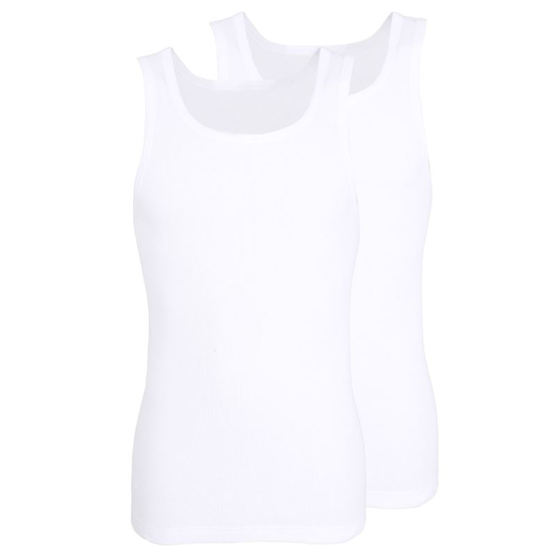 TOM TAILOR Tanktop »Montana« 2er Pack, Rundhalsausschnitt, slim fit, basic, elastisch, hüftbedeckend weiss XL XL Herren Unterhemd von Tom Tailor