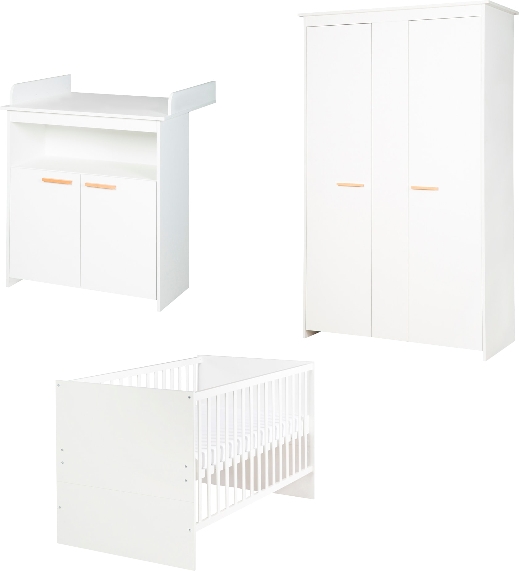 roba Babyzimmer-Komplettset "roba Anton", (Set, 3 tlg., bestehend aus Kombi günstig online kaufen