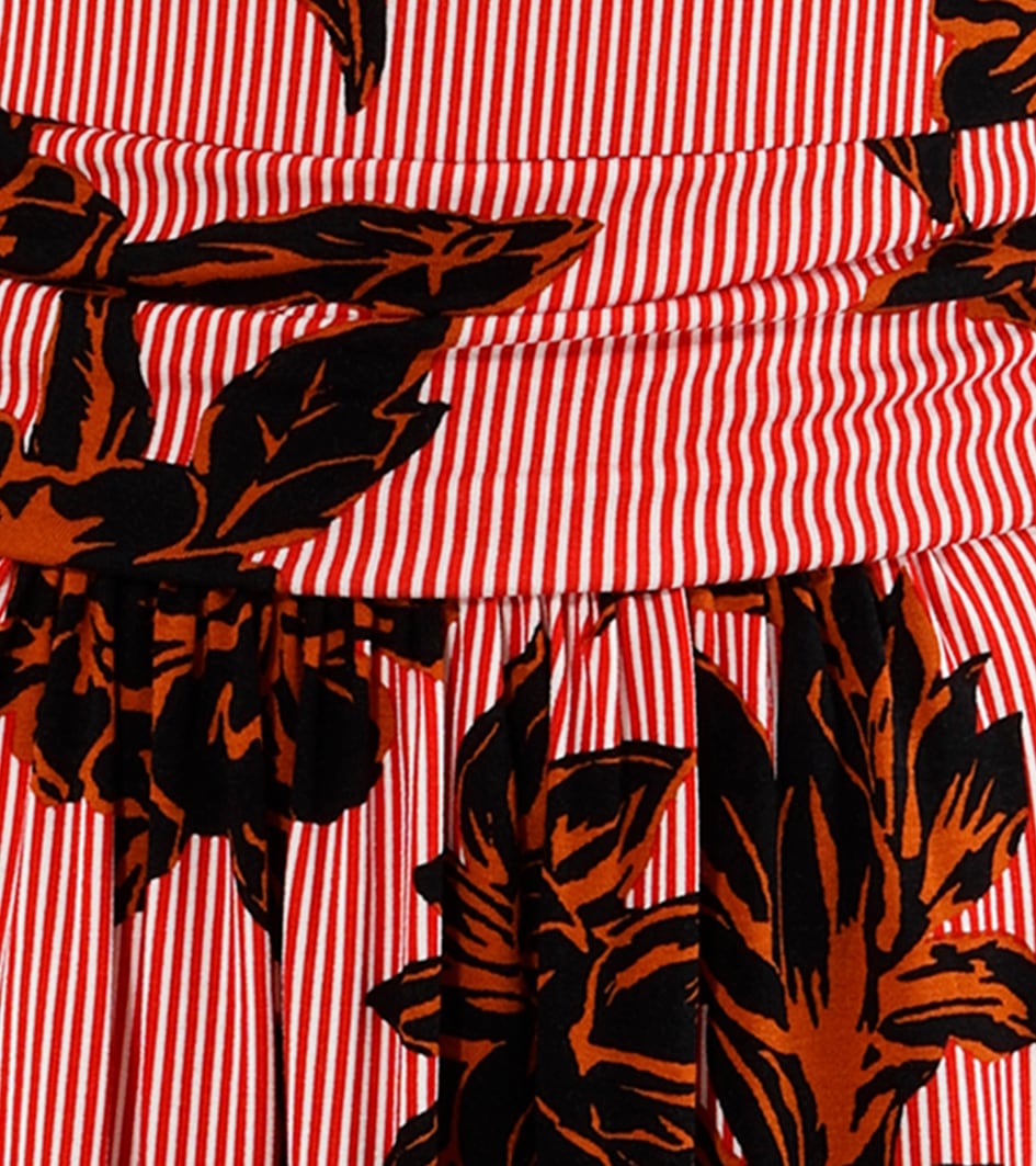 Aniston SELECTED Sommerkleid, mit abstrakter Blüten- und Blättermusterung
