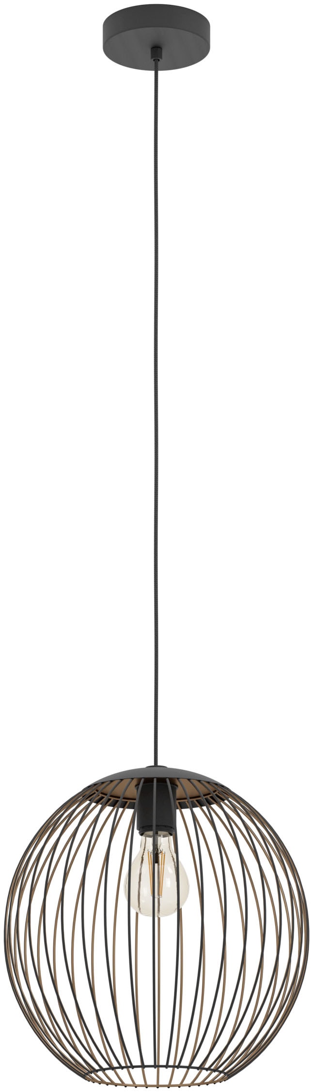 EGLO Hängeleuchte »ALMANZORA Pendellampe - Stahl - E27 - 1X60W - IP20« E27 günstig online kaufen