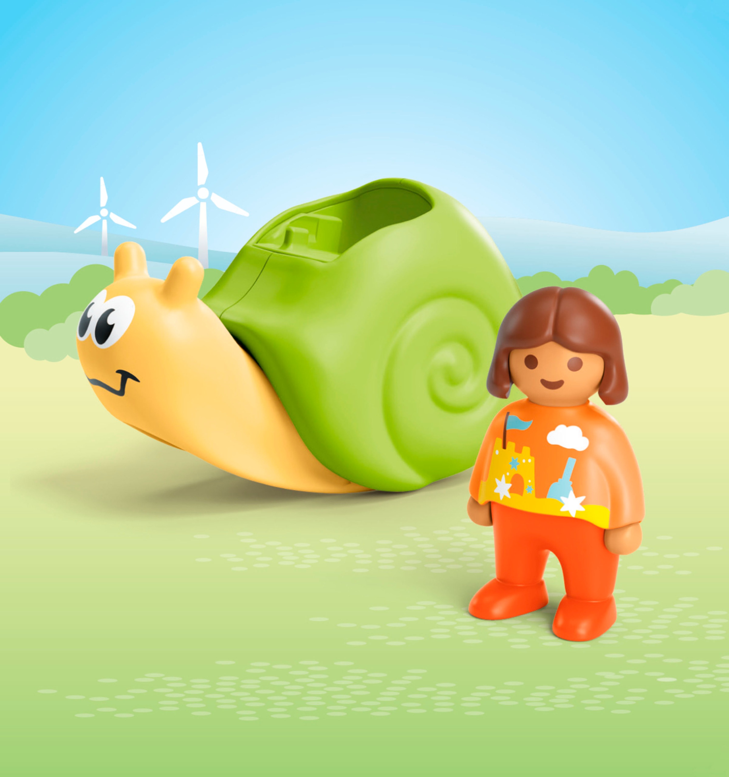 Playmobil® Konstruktions-Spielset »Schaukelschnecke mit Rasselfunktion (71699), JUNIOR«, (2 St.), Made in Europe