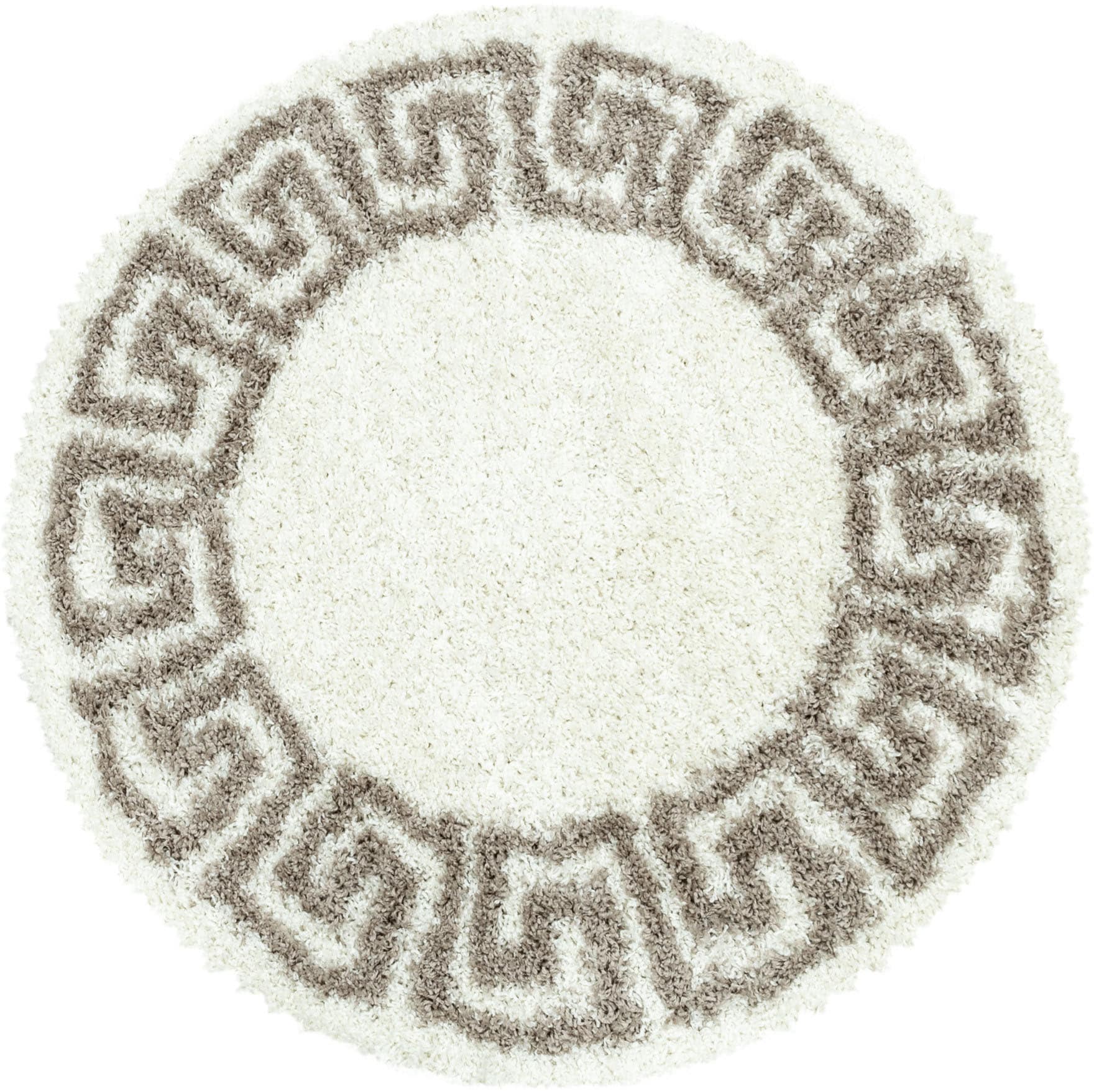 Ayyildiz Teppiche Hochflor-Teppich »HERA 3301«, rund, 50 mm Höhe günstig online kaufen