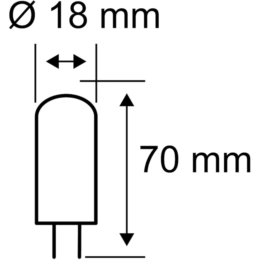 Paulmann LED-Leuchtmittel »Stiftsockel 3x5W G9 Neutralweiß«, G9, 3 St., Neutralweiß