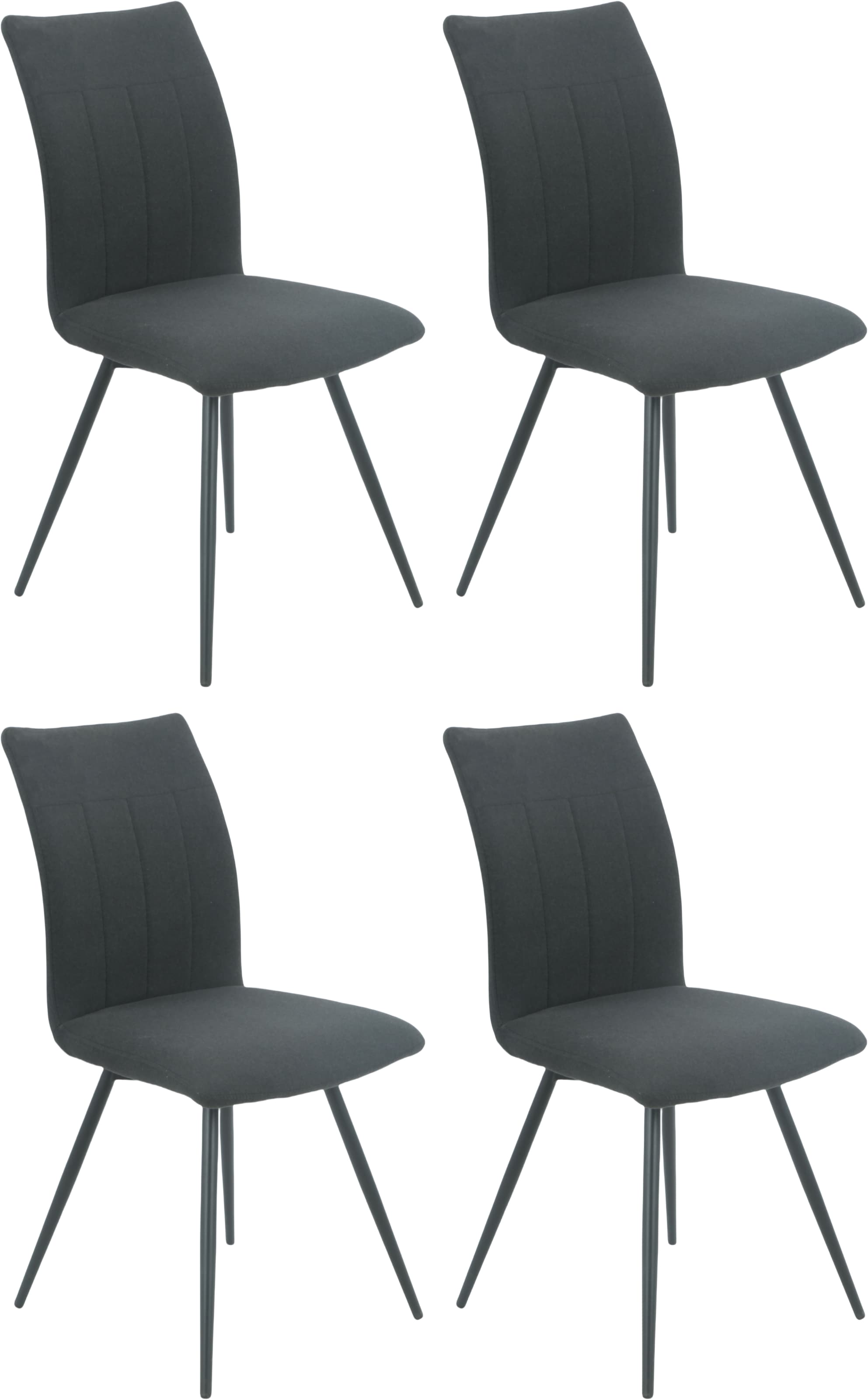 HELA Drehstuhl »Vierfußstuhl RIO«, (Set), 4 St., Webstoff, Esszimmerstuhl, günstig online kaufen