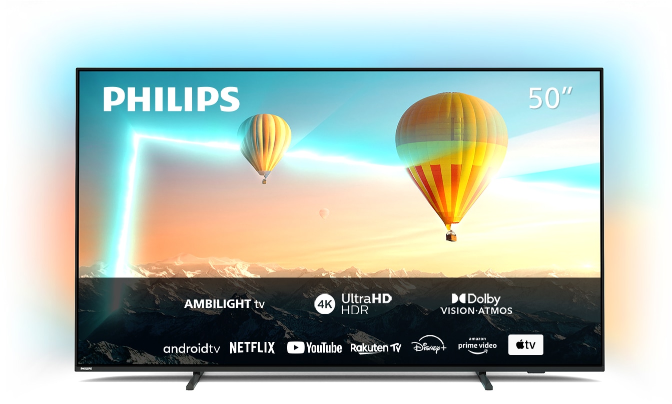 Philips LED-Fernseher »65PUS8007/12«, 164 cm/65 Zoll, 4K Ultra HD, Android  TV-Smart-TV auf Rechnung kaufen