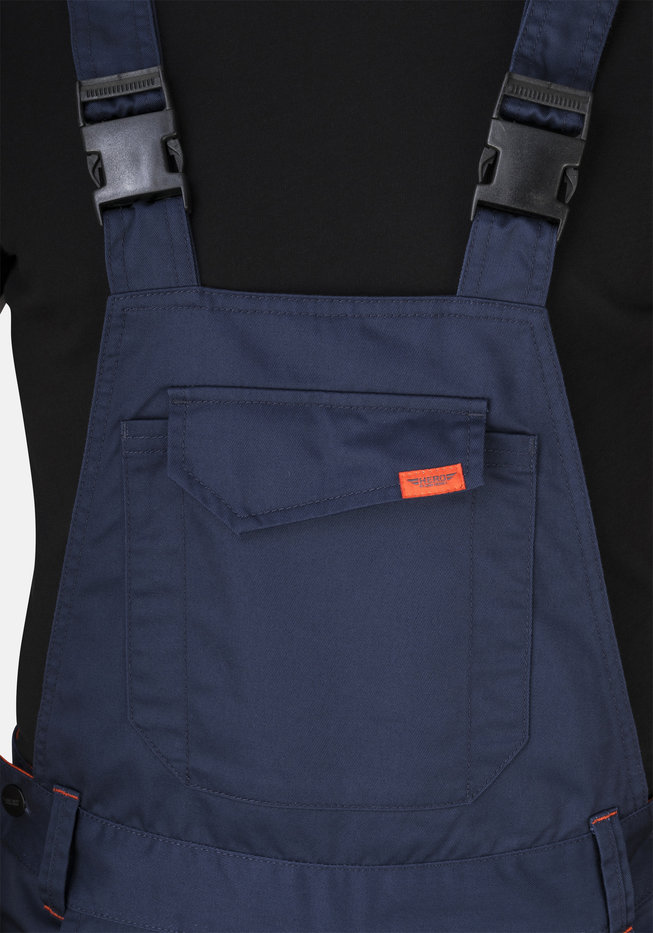 HERO by John Medoox Arbeitslatzhose »EDMONTON Basic Workwear Arbeits-Cargo-Latzhose«, Arbeits-Cargo-Latzhose Funktionsqualitätfür Herren