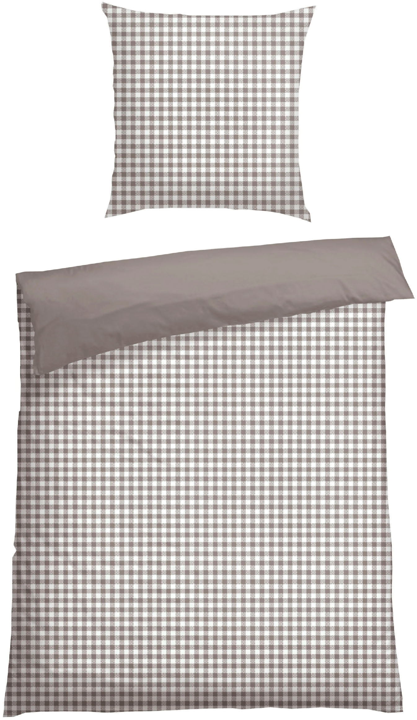 Schiesser Wendebettwäsche »Vichy aus weicher Baumwolle mit Karos« 2 Stk. tl günstig online kaufen