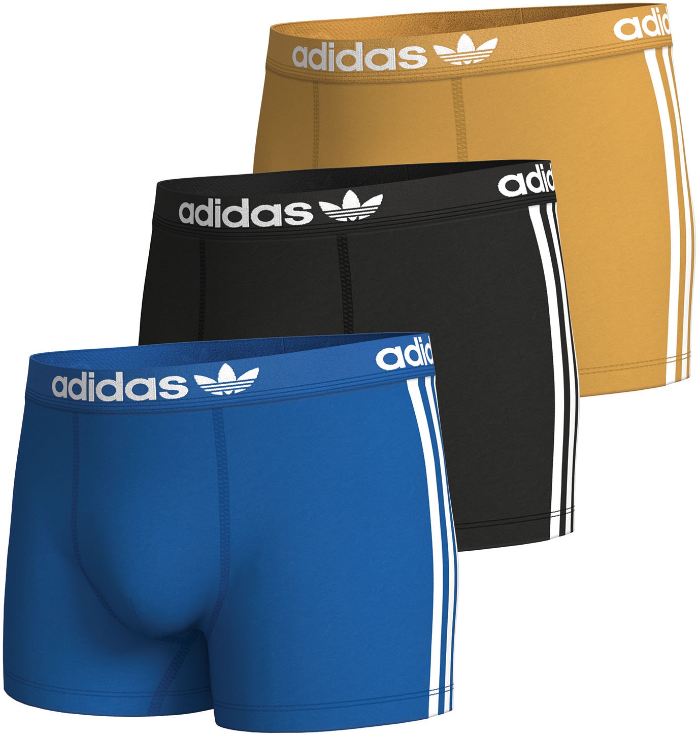 Boxershorts, (Packung, 3 St.), mit elastischem Logo-Bund