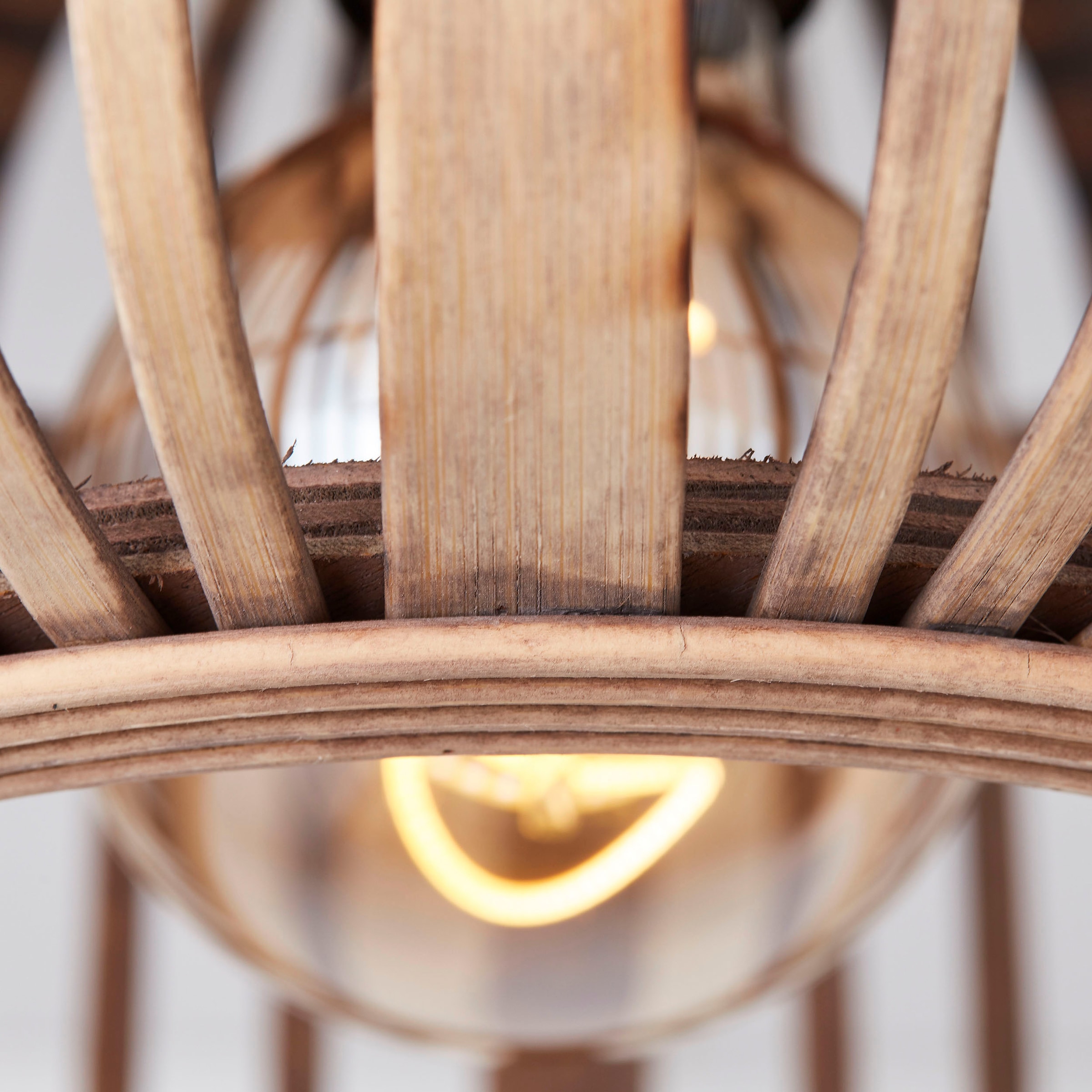 Brilliant Deckenleuchte »Woodrow«, 1 flammig, Leuchtmittel E27 | ohne Leuchtmittel, Bambus - Nature Style - dimmbar - Ø 32cm - E27 Fassung