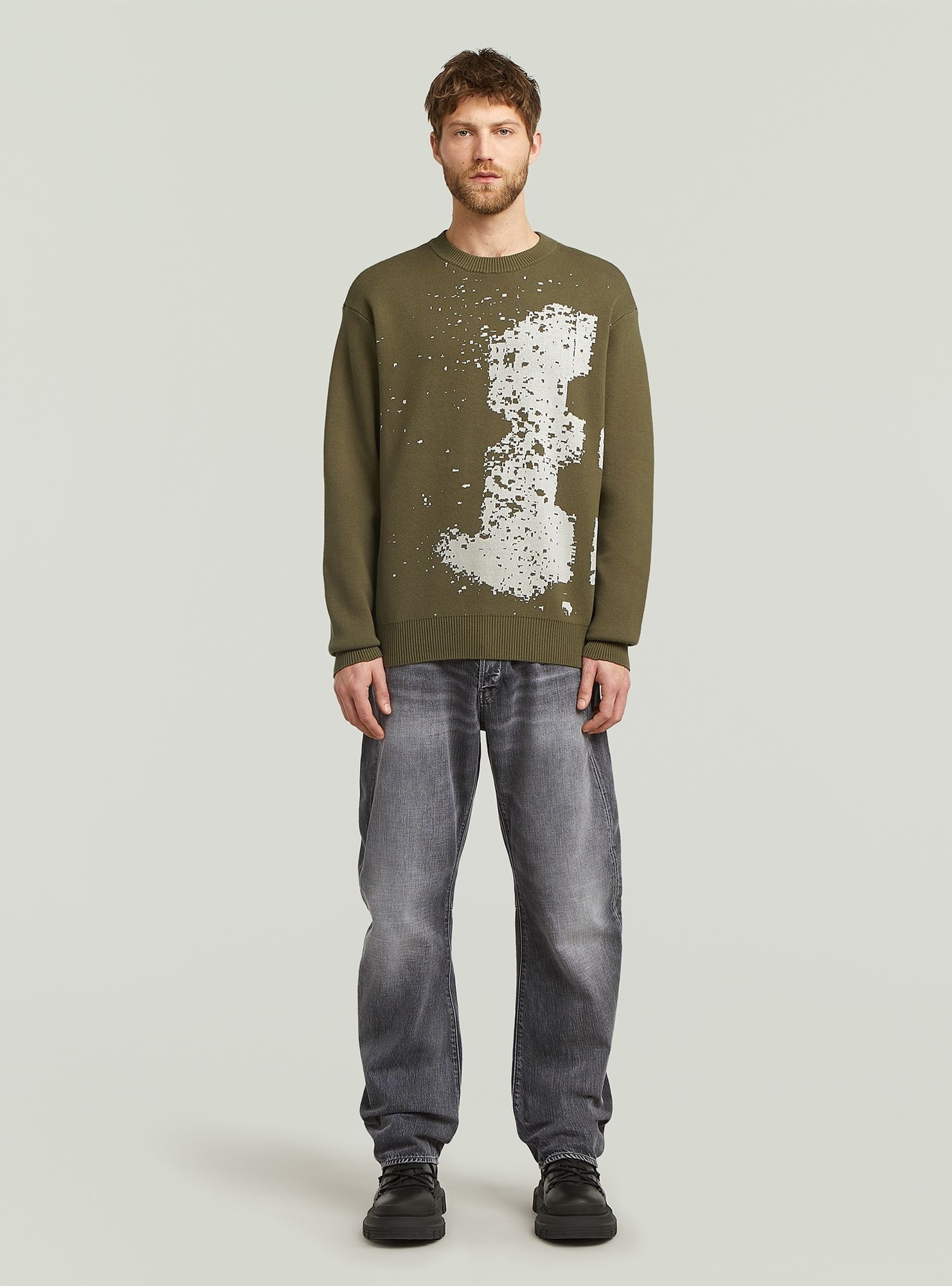 G-STAR Longpullover »Sprayed 89 Relaxed Knit«