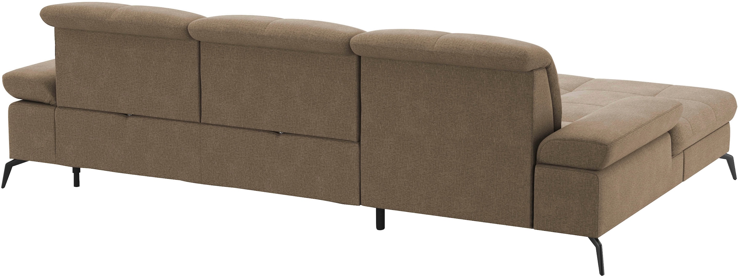 sit&more Ecksofa »Amica, L-Form, inkl. Sitztiefenverstellung & Armteilverstellung«, wahlweise mit Bettfunktion, Bettkasten und Kopfteilverstellung