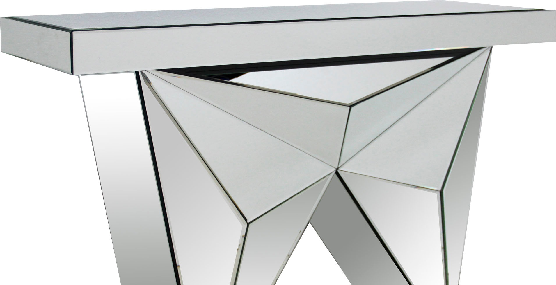 SalesFever Konsolentisch, verspiegelt, in edler Form und besonderer Optik