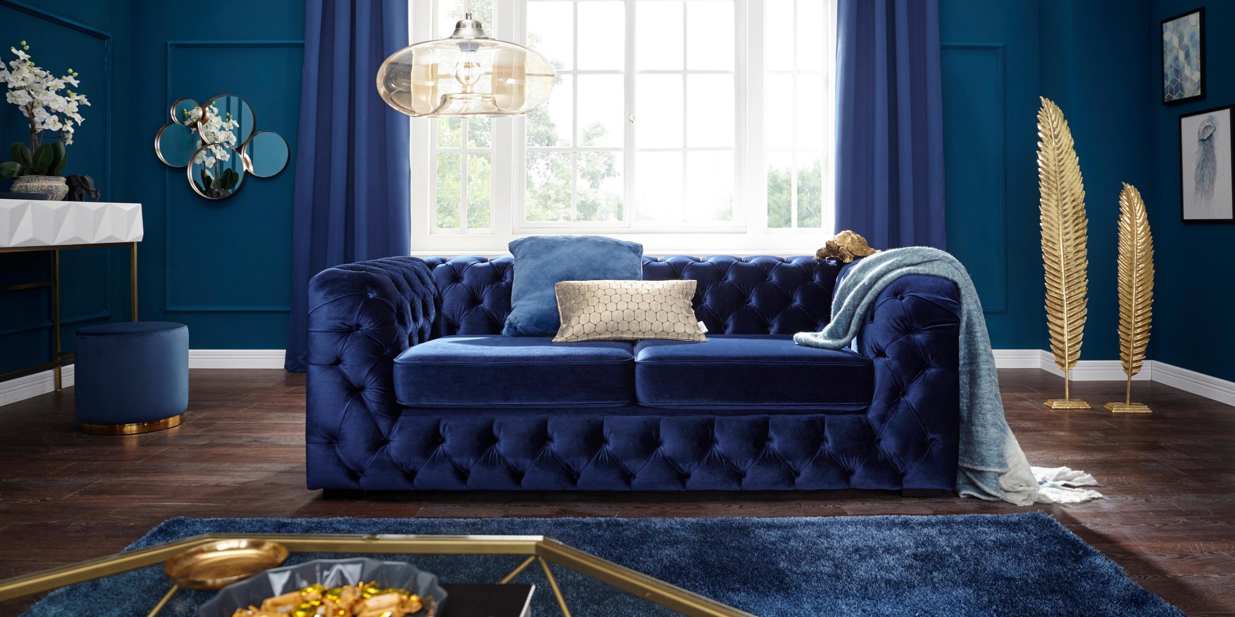 Guido Maria Kretschmer Home&Living Chesterfield-Sofa »Kalina«, mit klassischer Chesterfield-Knopfheftung