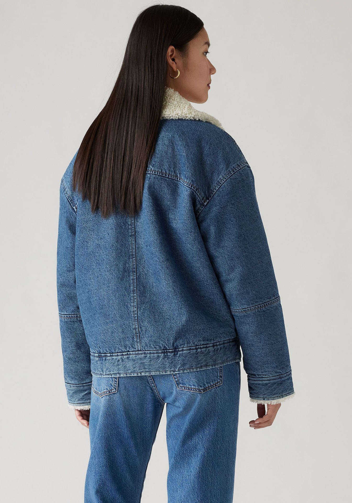 Levi's® Jeansjacke »SHERPA FLIGHT JACKET«, ohne Kapuze, mit Sherpa-Futter