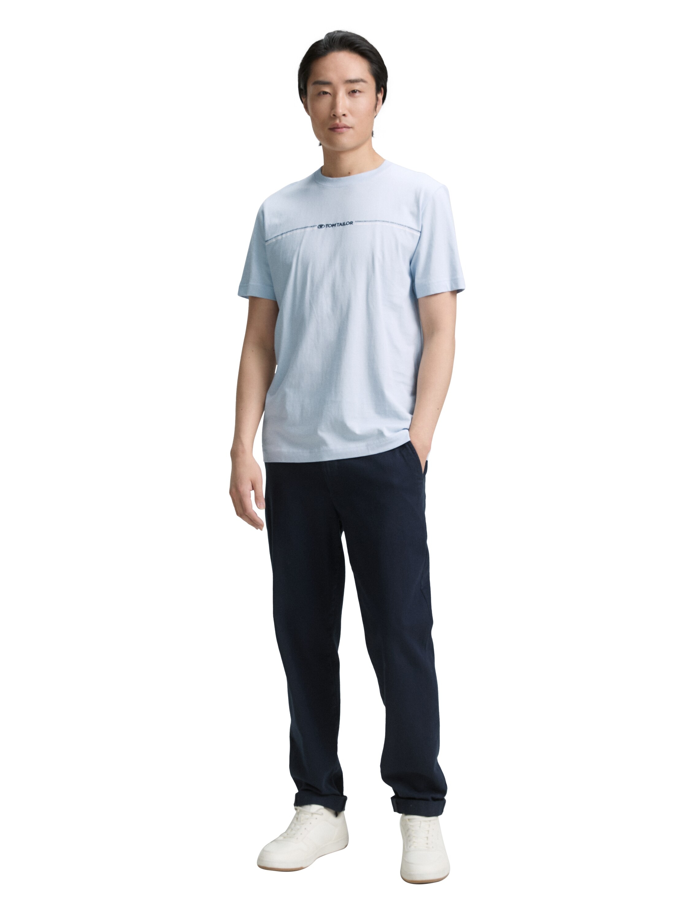 TOM TAILOR T-Shirt mit Logofrontprint