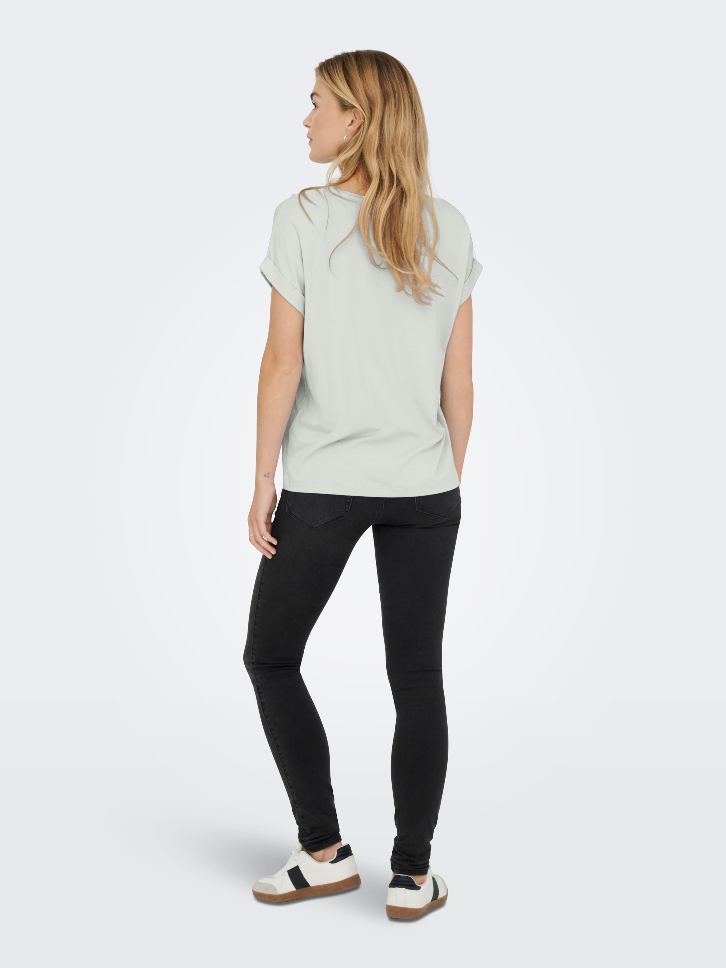 ONLY T-Shirt »ONLMOSTER – Kurzarmshirt mit Aufschlag und klassischem Look« Viskosemischung, regular fit