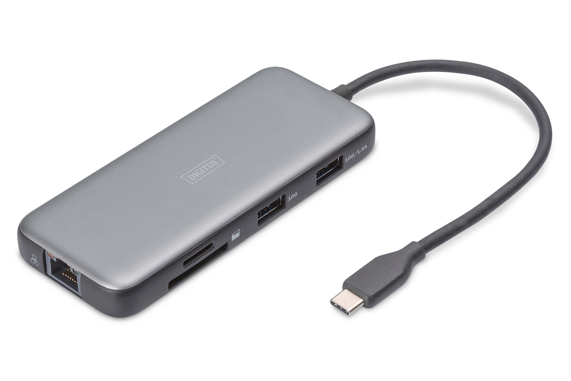 Digitus Laptop-Dockingstation »USB-C Docking Station, 7-Port, HDMI, USB, RJ45, SD«