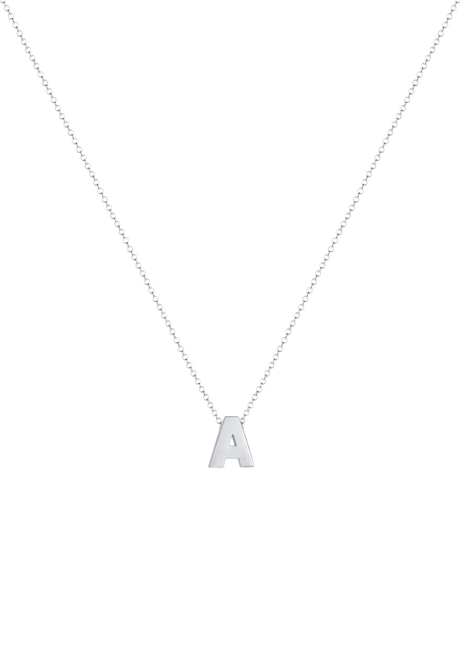 Elli Kette mit Anhänger »Buchstabe A Initialen 925 Sterling Silber«