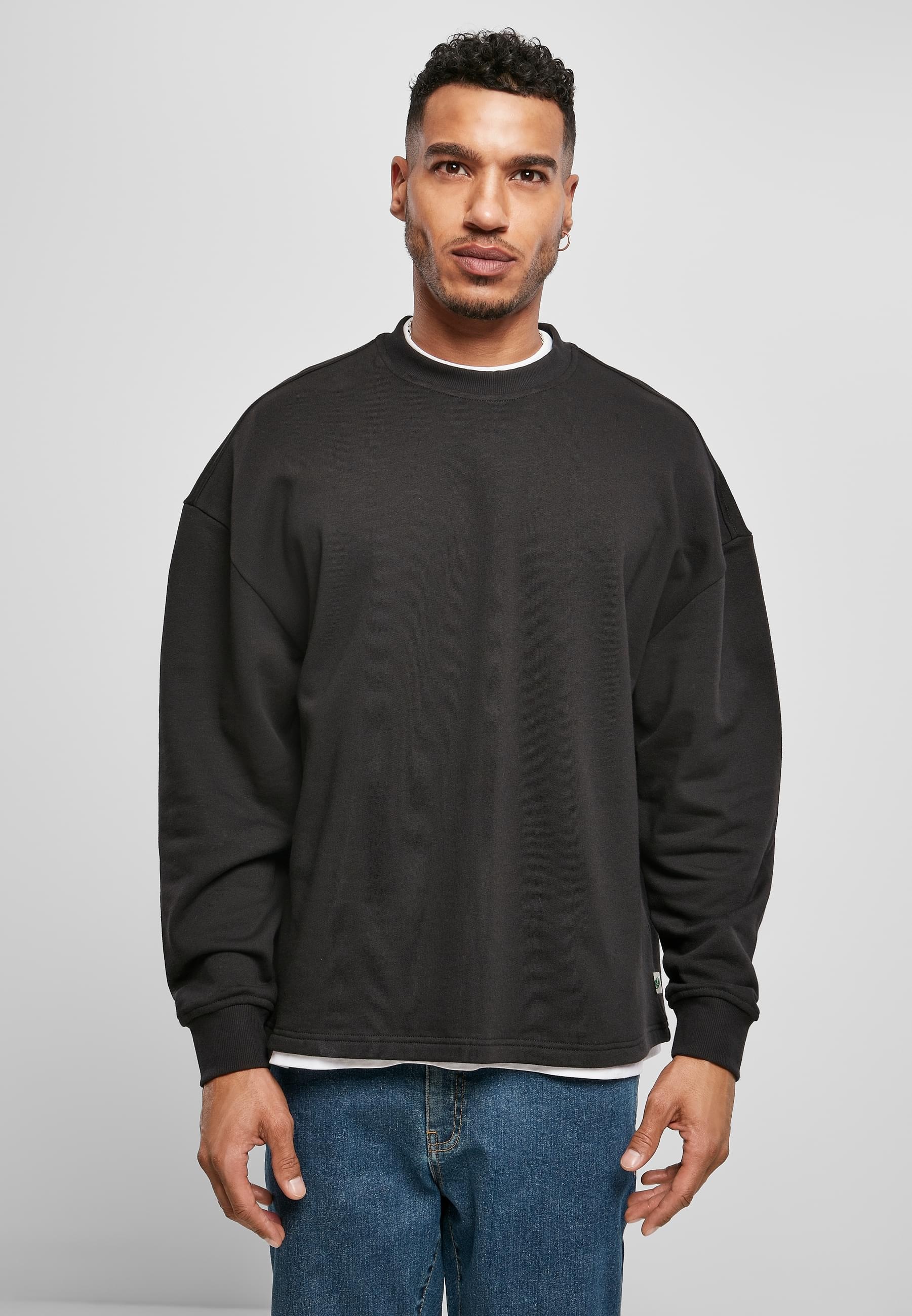 URBAN CLASSICS Rundhalspullover »Urban Classics Herren Organic Oversized Boxy Crew« 1 Stk.