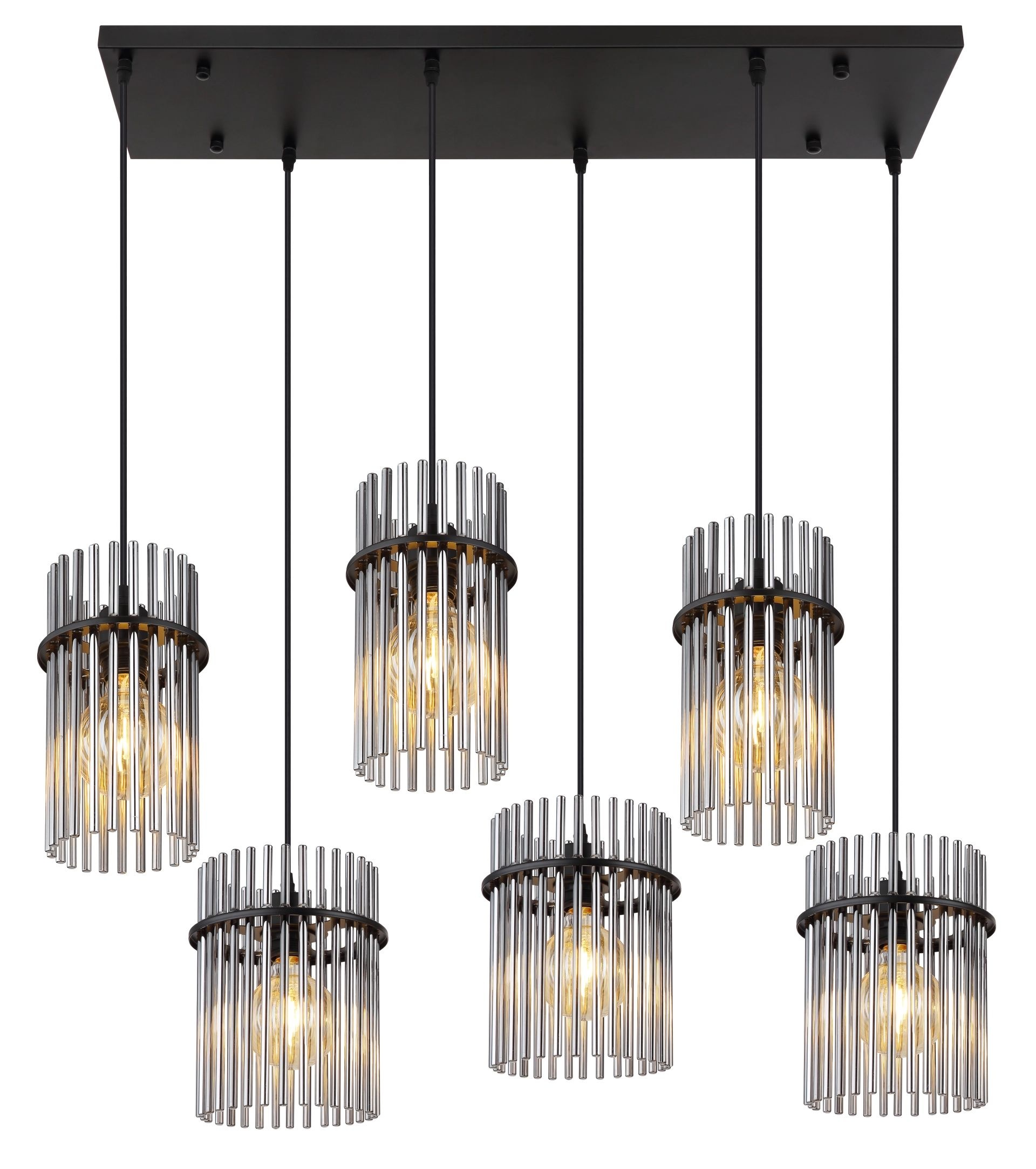 GLOBO LIGHTING Pendelleuchte »GORLEY« E27 1 Stk. Design Glasstäbe, Deckenlampe, Wohnzimmer, Esszimmer, Hängelampe