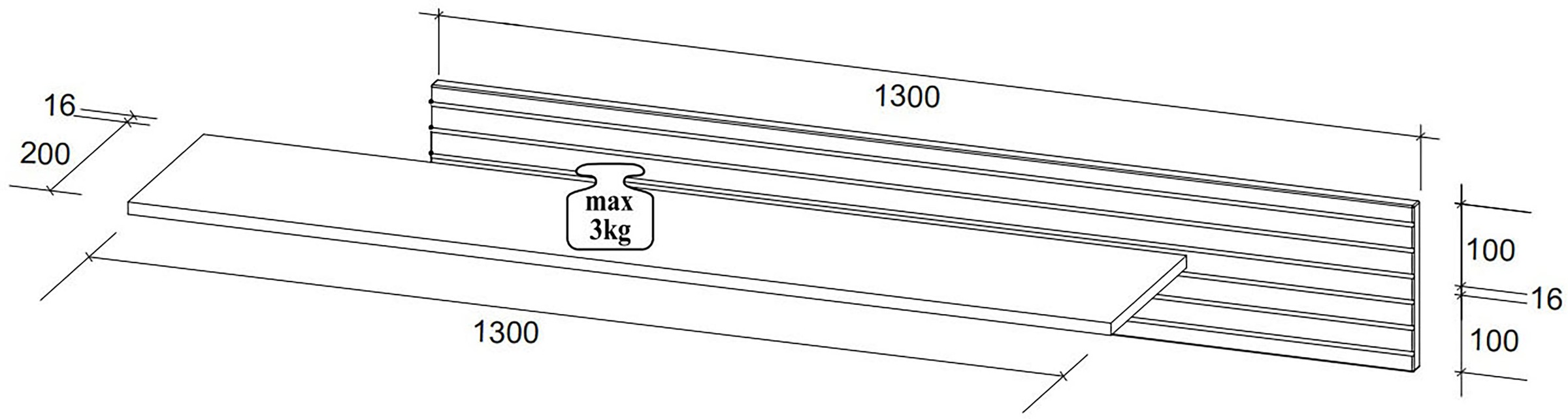 Innostyle Wohnwand »Ina Wohnwand, 320x200x40 cm (B/H/T)« 5 Stk. tlg.