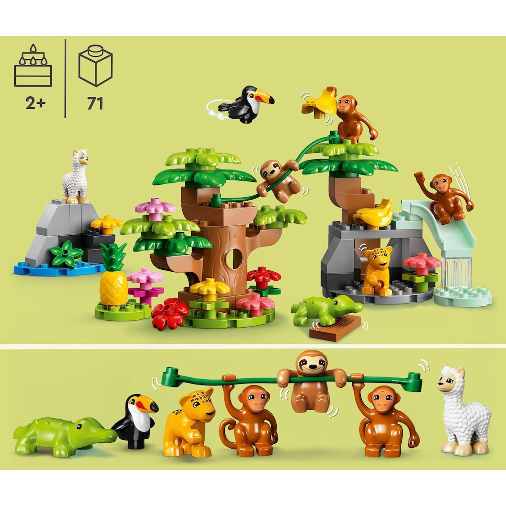 LEGO® Konstruktionsspielsteine »Wilde Tiere Südamerikas
  
   (10973), LEGO® DUPLO«, (71 St.)