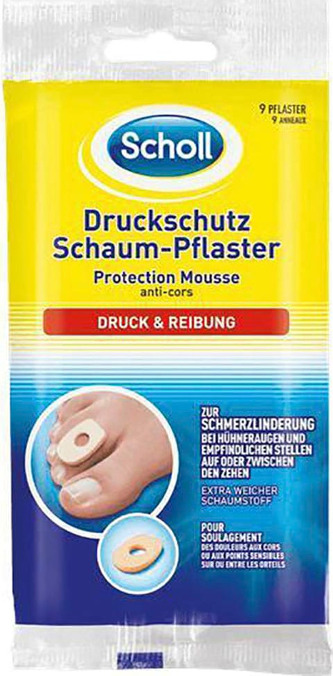 Scholl Druckschutz Pflaster – Sofortige Schmerzlinderung Bei Hühneraugen & Druckstellen, Wasserfest