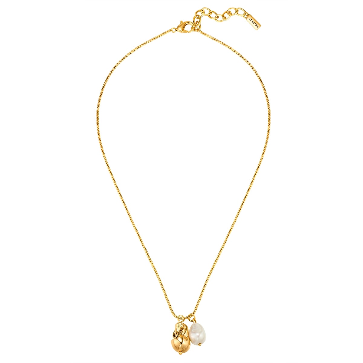 Yokoamii Kette mit Anhänger »Y109«, (1 tlg.), mit Perle