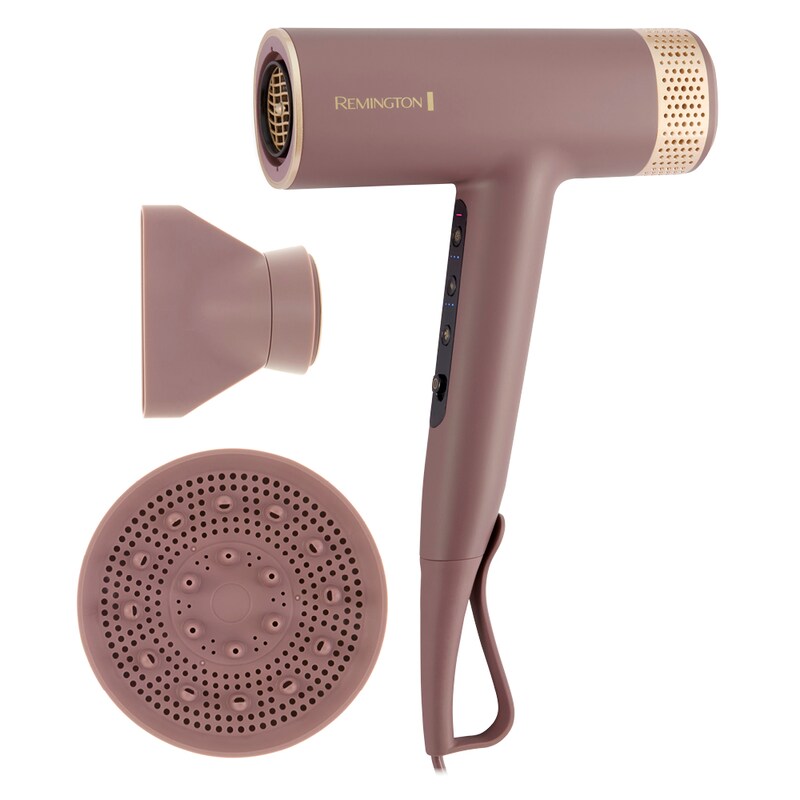 REMINGTON Haartrockner »AIRviveDigital Haartrockner (EC8930)« 1.600 W 2 Aufsätze Digital Motor, Ionic Air, Anti-Frizz, 12...