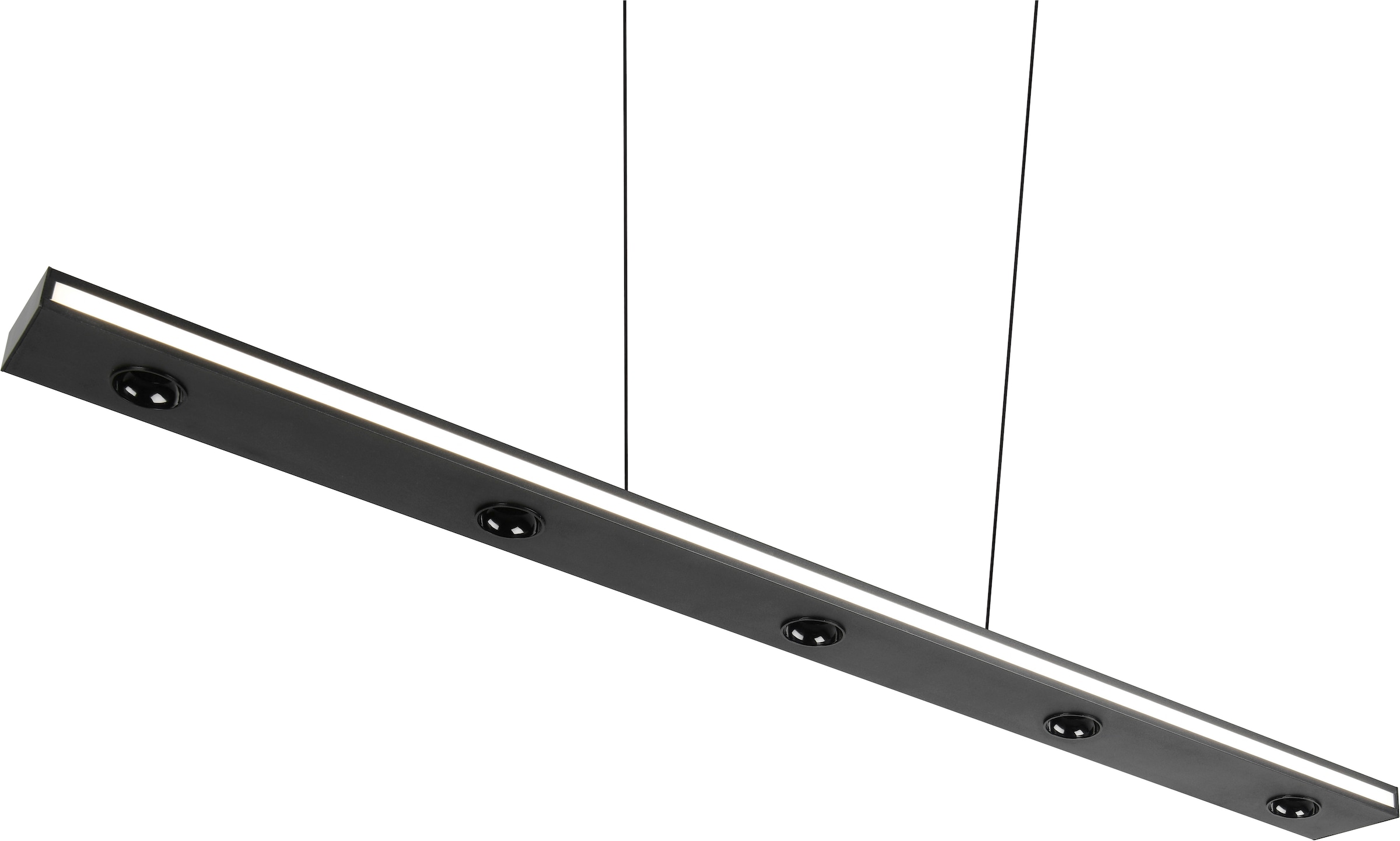 TRIO Leuchten LED Pendelleuchte »GRAHAM, Hängeleuchte höhenverstellbar, dimmbar, Memoryfunktion« LED-Board 1 Stk. Farbwechsler | warmweiß - kaltweiß up-and-down Licht Lichtfarbe einstellbar warm- bis kaltweiß 2300-4000K