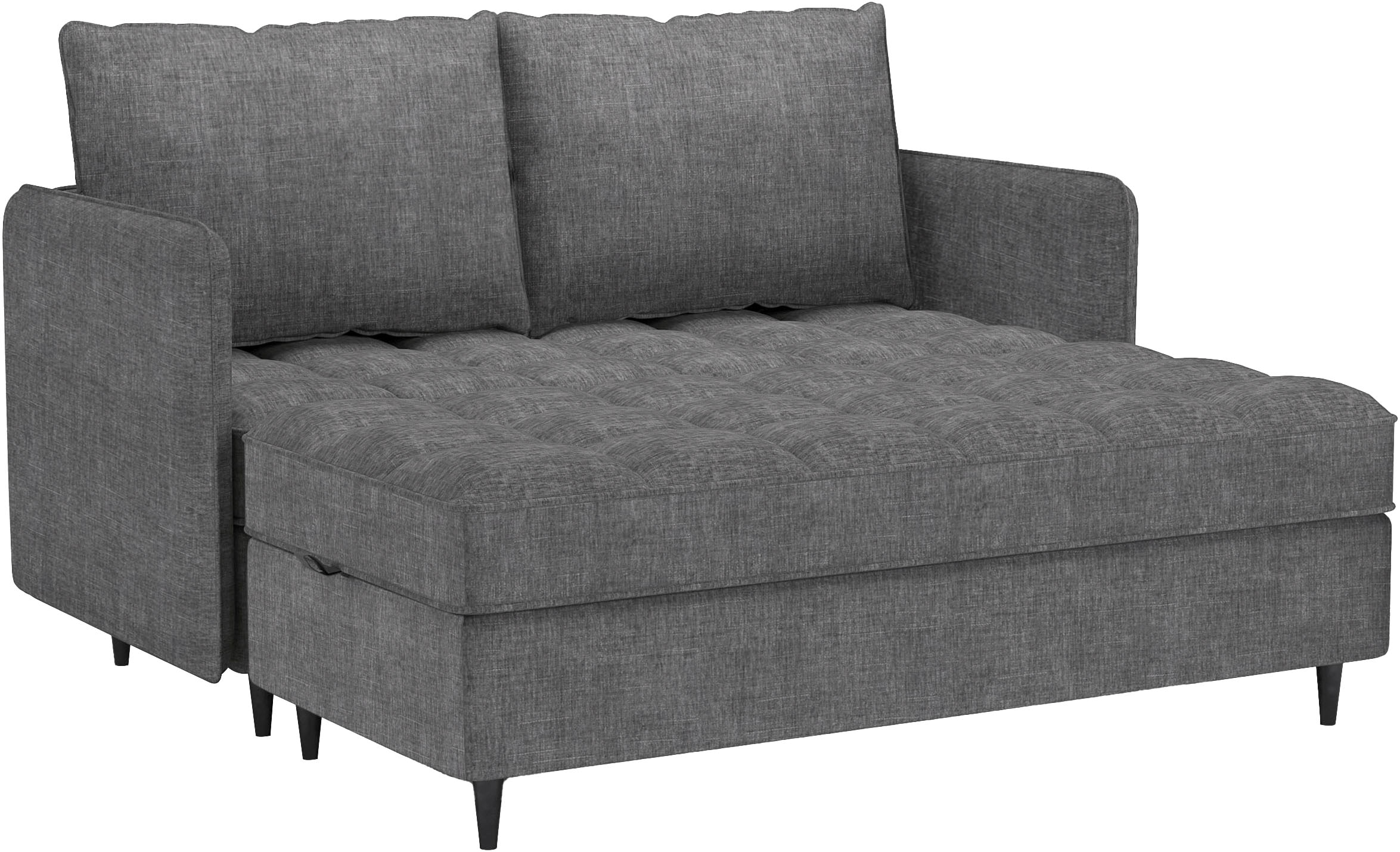Dorel Home Ecksofa »LINDHUS, L-Form, verschiedene Stellvarianten, Loungesofa, Schlaf-Liege«, Modulsofa, Recamiere, großer Bettkasten, Cord, Chenille