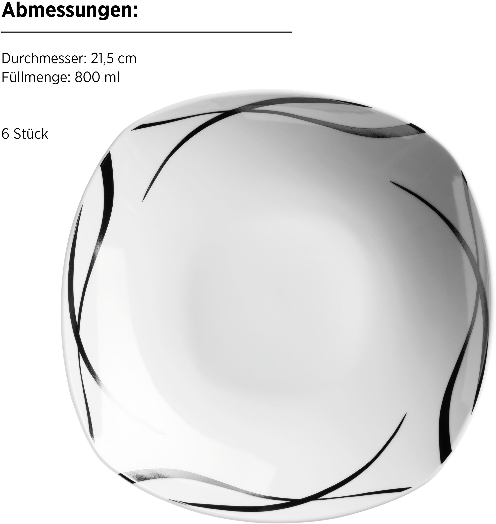 MÄSER Kombiservice »DECORA, Geschirr-Set, Porzellan«