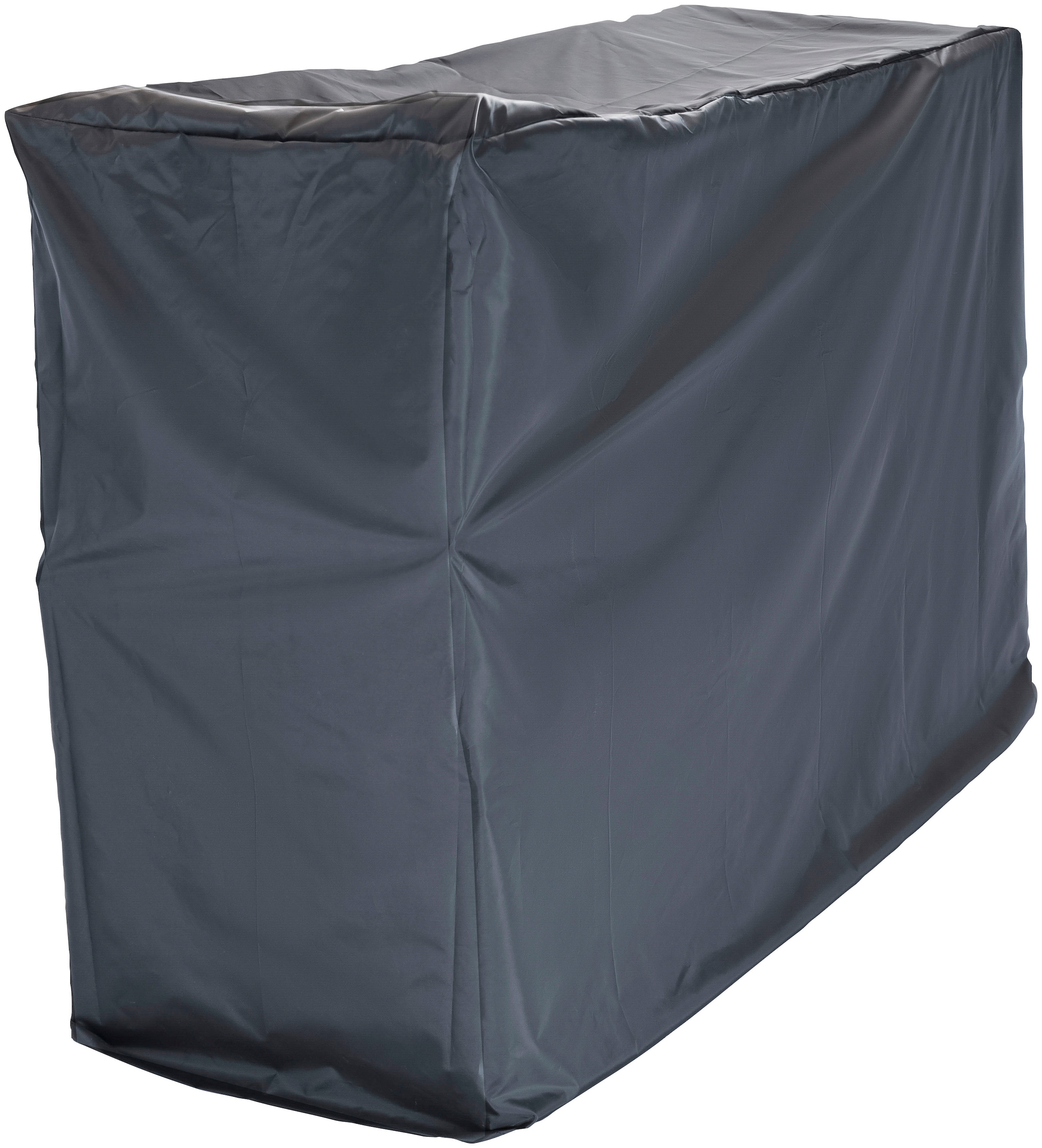 KONIFERA Gartenlounge-Set »Paris«, (Set, 9 tlg., 2x Sessel, 2x Hocker, 1x Tisch 50x50x51,5 cm, inkl. Schutzhülle), verstellbare Rückenlehne, Polyrattan, Aluminium, inkl. Auflagen