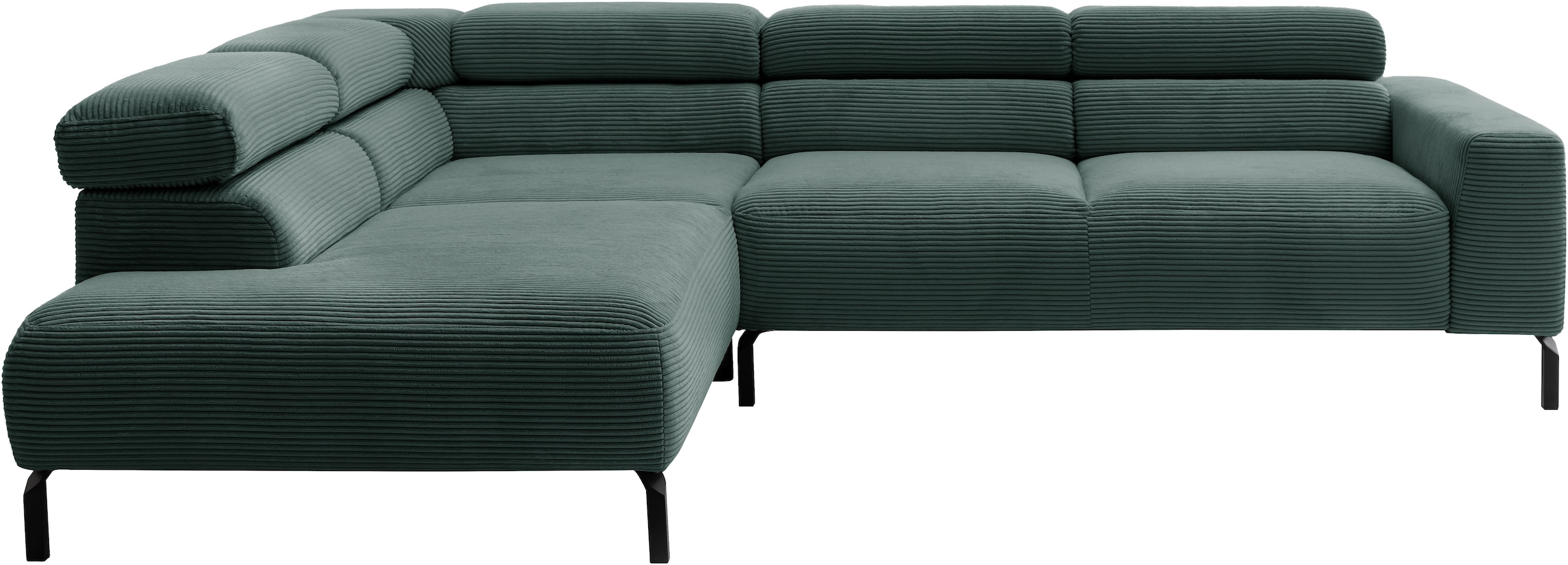 Places of Style Ecksofa »Antonelli, L-Form, inkl. Kopfteilverstellung, Brei günstig online kaufen