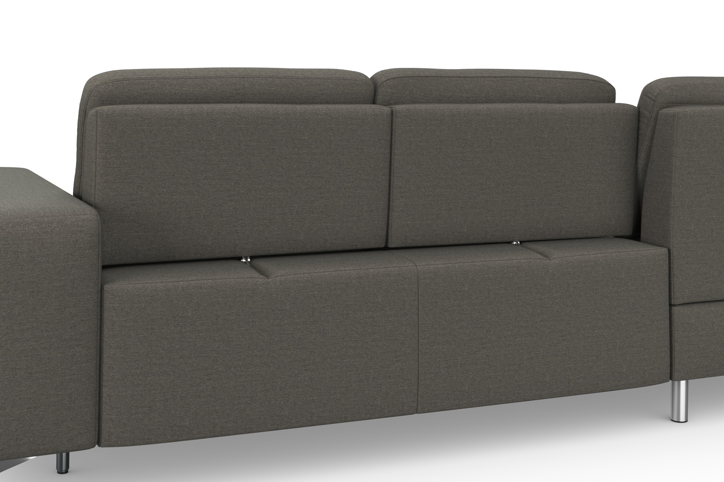 sit&more Ecksofa »Baviene L-Form«, inklusive Sitztiefenverstellung und Federkern, wahlweise Bettfunktion