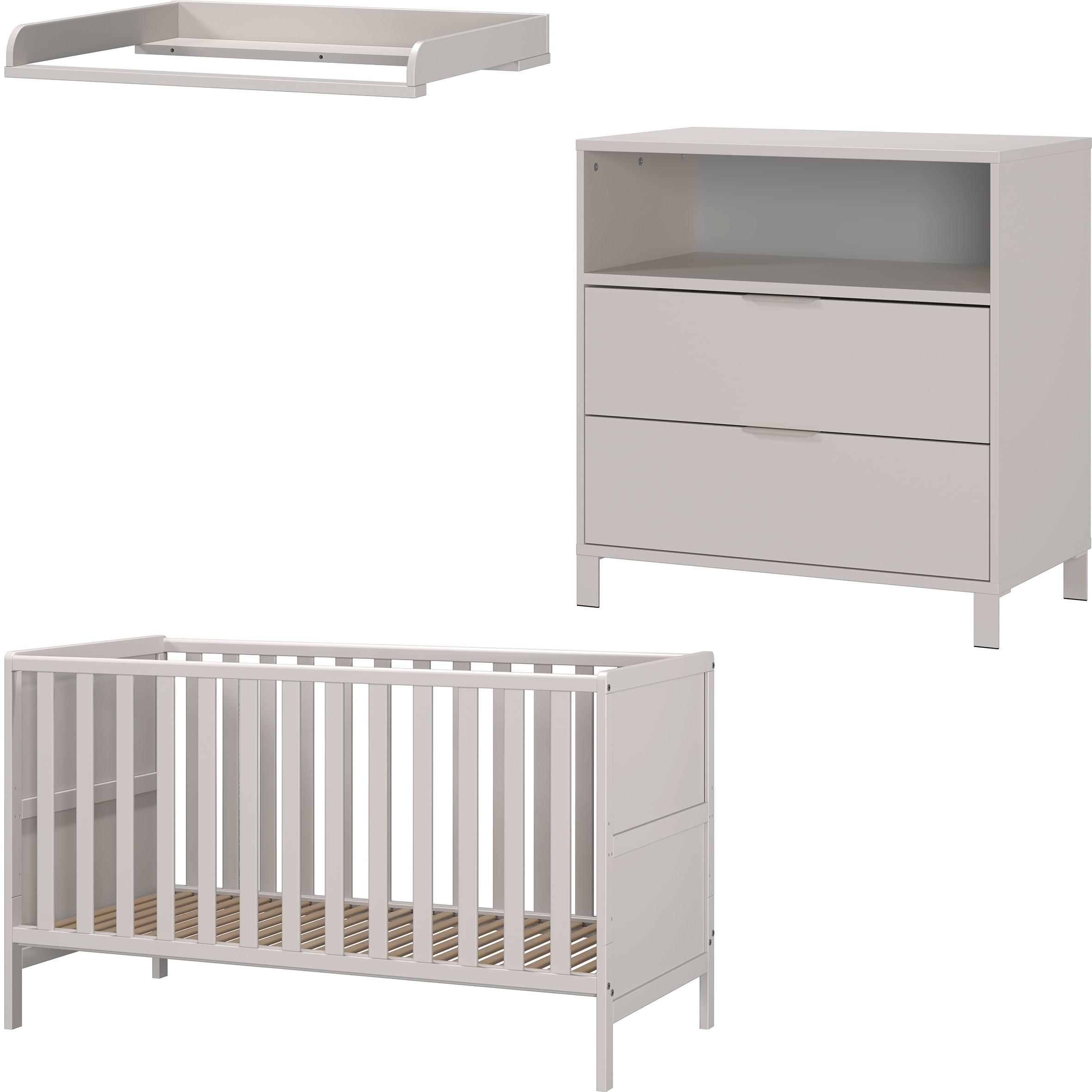 Babymöbel-Set GERMANIA GW-Alkmaar, braun (kaschmir), B:249cm H:102cm T:77cm