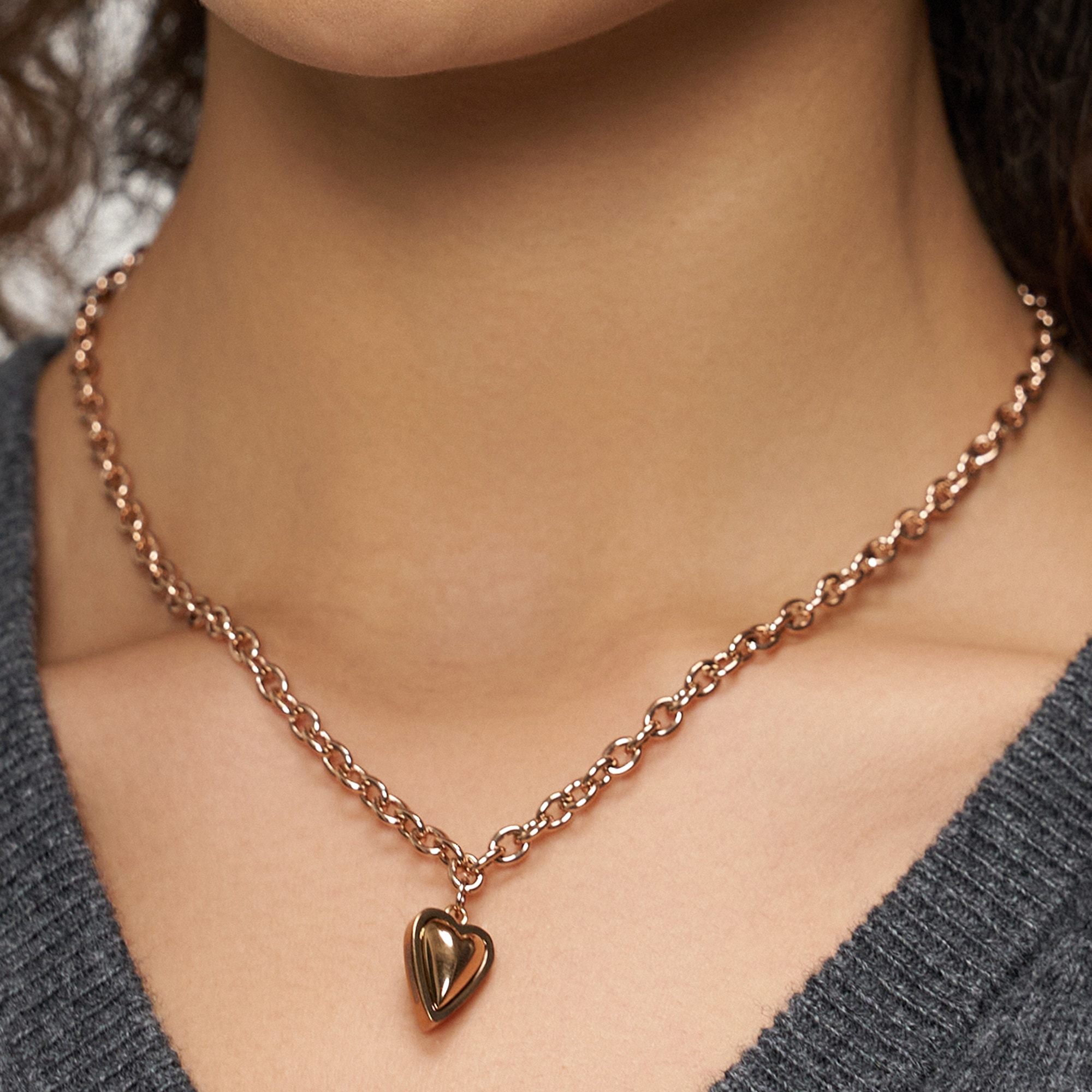 Liebeskind Berlin Kette mit Anhänger »Metal Heart, Herz«