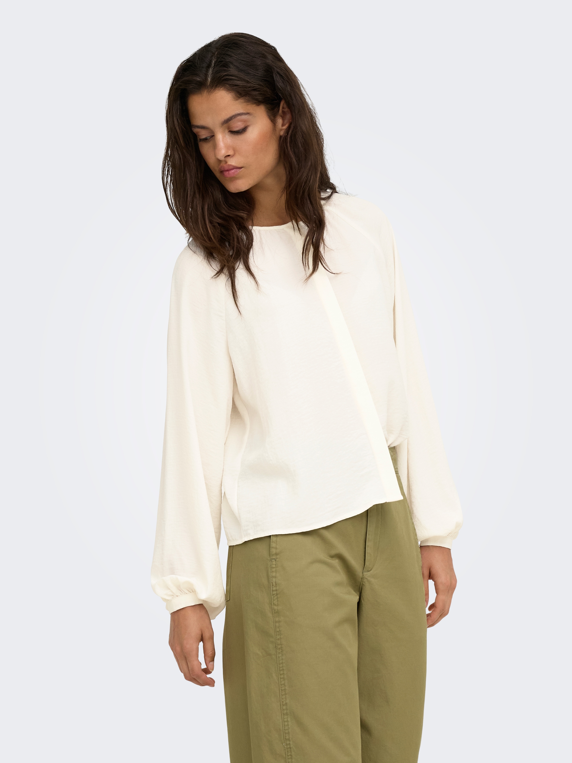 JDY Langarmbluse »JDYDIVYA LIFE L/S O-NECK SHIRT WVN« Polyester