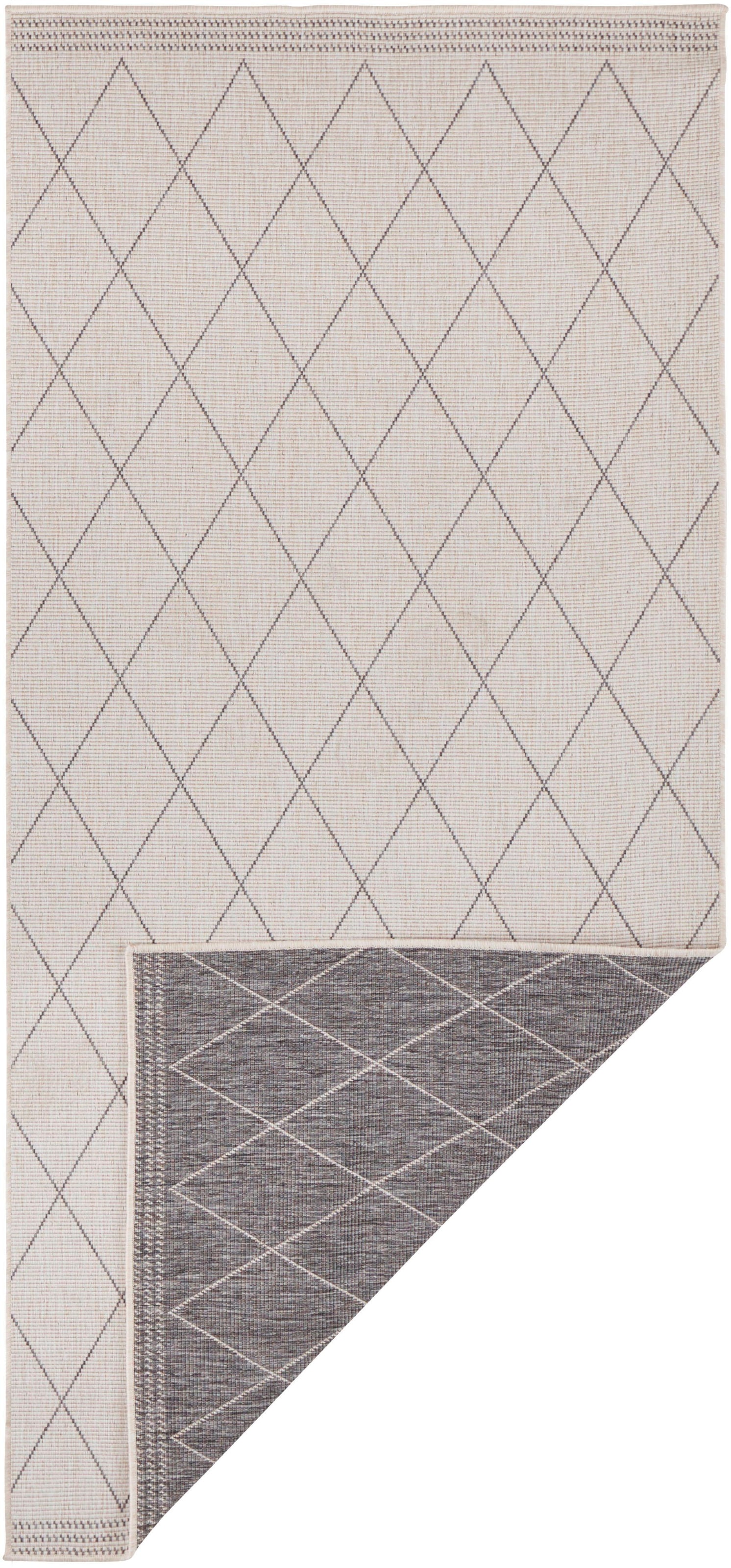 freundin Home Collection Läufer »Daisy«, rechteckig, 5 mm Höhe, In-& Outdoor, Teppich, Wetterfest, Balkon, Garten, Wohnzimmer, Modern