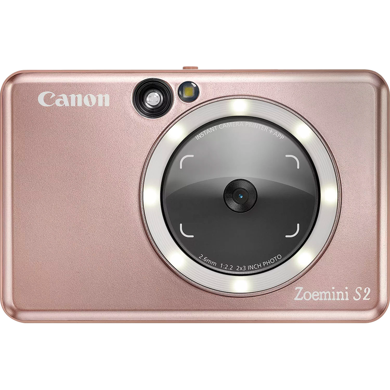 CANON Sofortbildkamera »Zoemini S2«, 8, Bluetooth NFC Roségold Smartphone-kompatibel