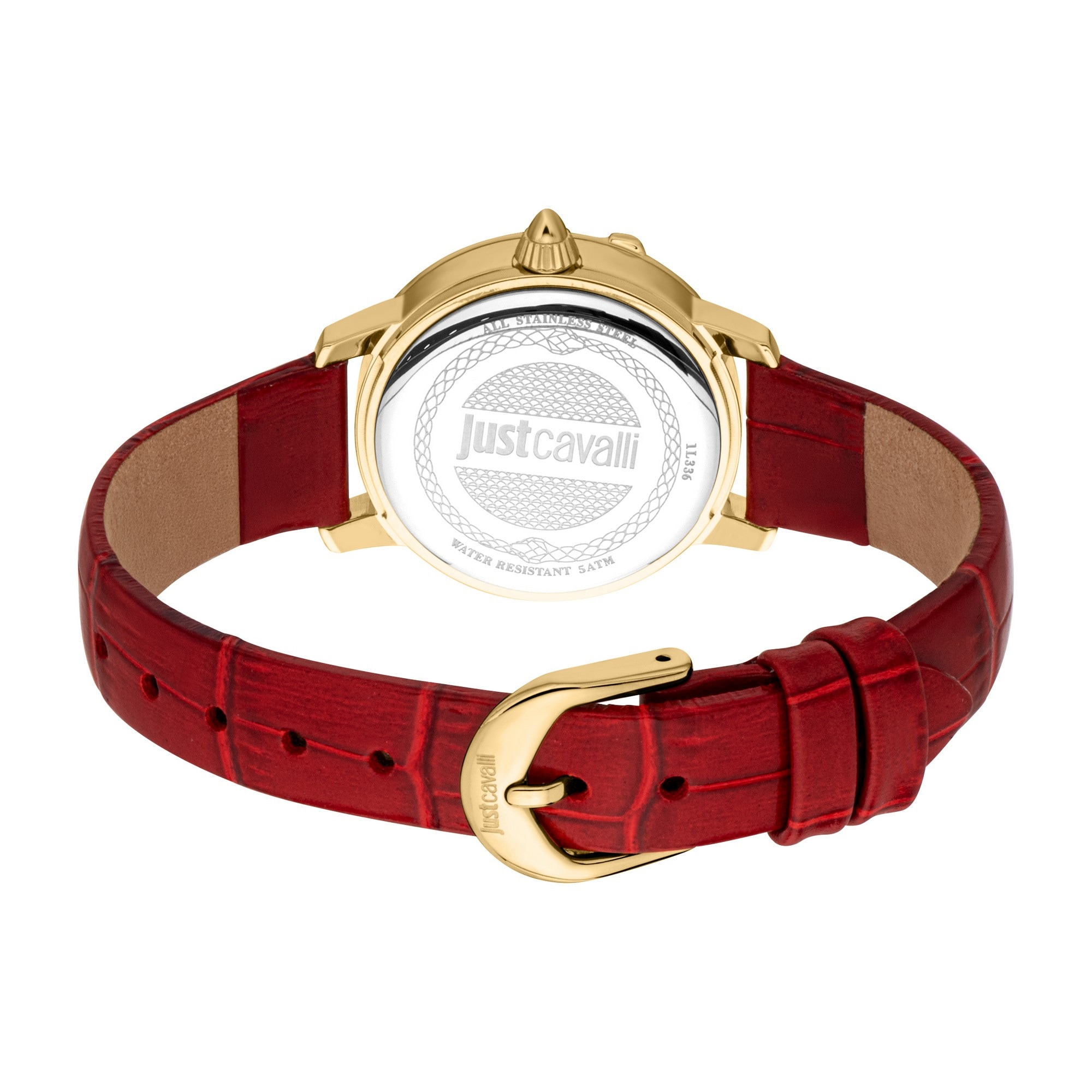 Just Cavalli Time Quarzuhr »Euforia«, (Set, 2 tlg., mit Armband), Armbanduhr, Damenuhr, Lederarmband, Ideal auch als Geschenk, analog