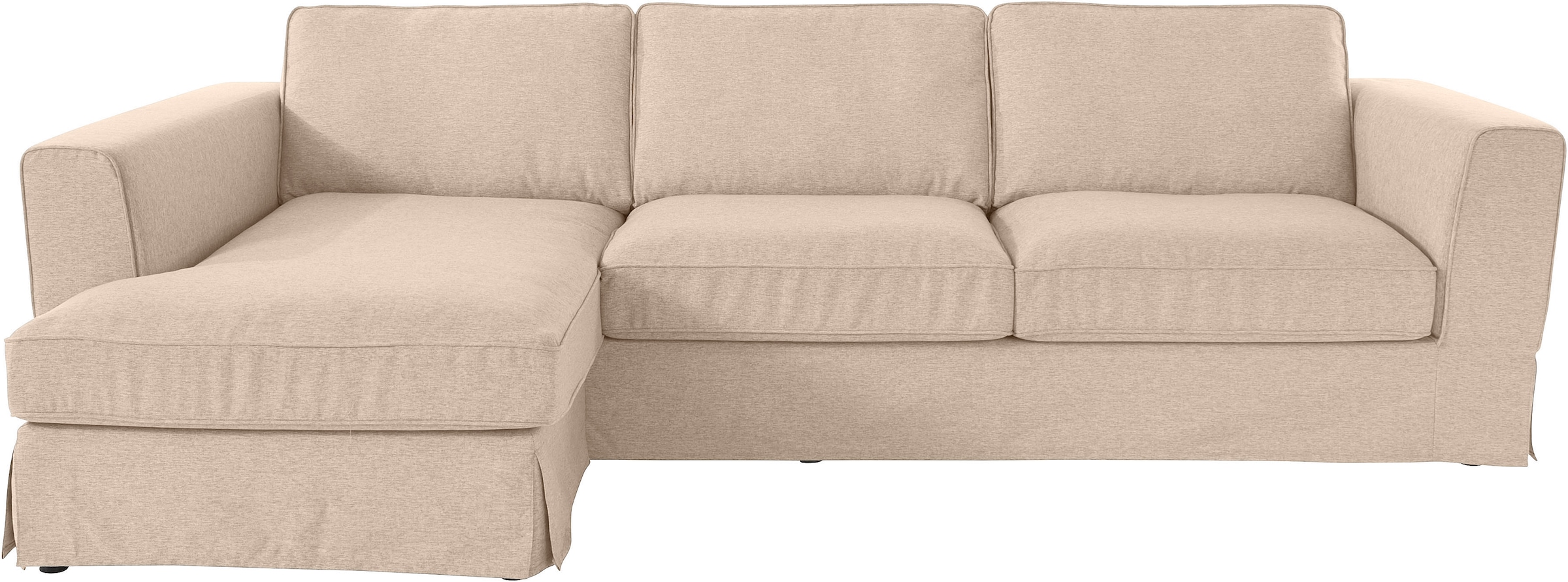 Home affaire Ecksofa »Vintage L-Form« 3-Sitzer Polsterecke im Landhausstil, günstig online kaufen