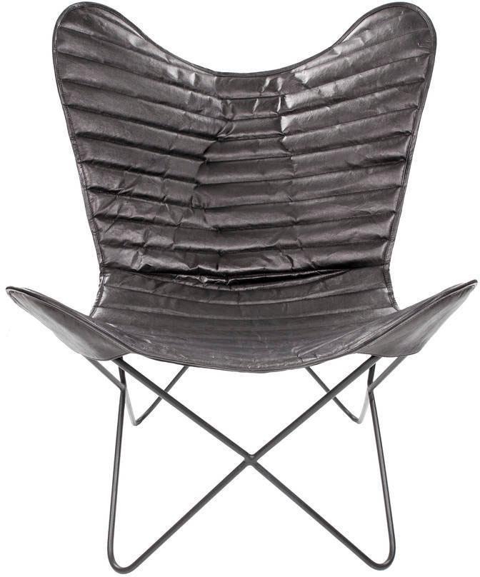 Kayoom 4-Fußstuhl »Schmetterling Stuhl Santiago, Schmetterlingsstuhl aus Leder«, 1 St., pflegeleicht, hochwertig, hochwertig verarbeitet, hoher Sitzkomfort